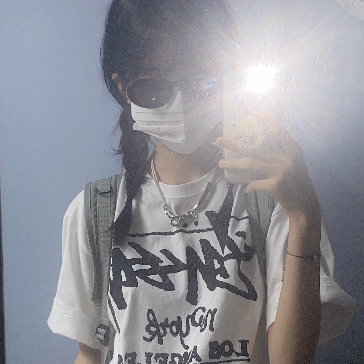 Stussy Tour T-Shirt White 착용 스타일