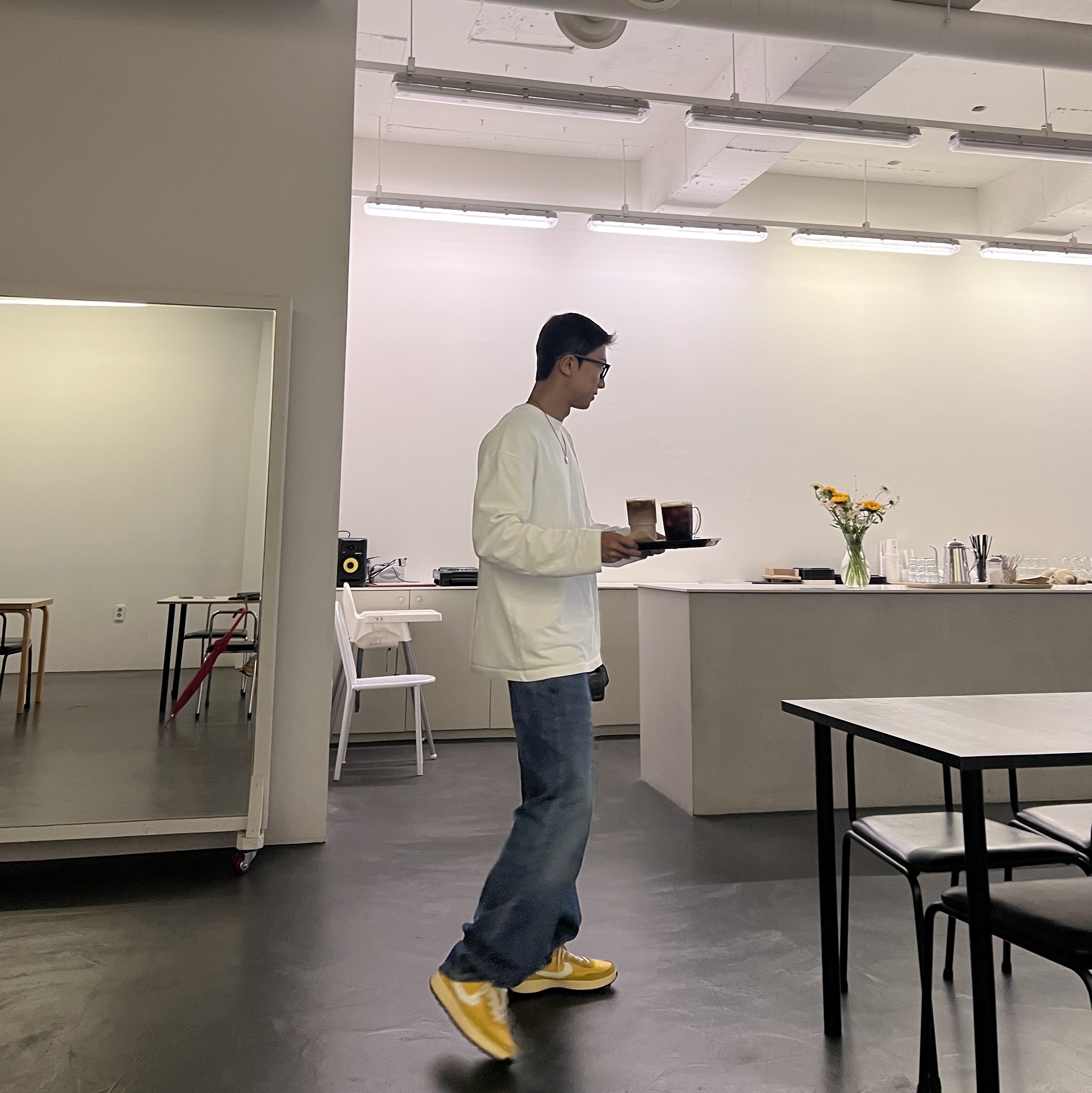 Nike x Tom Sachs General Purpose Shoe Archive, Human Made Heart Silver Necklace Silver 착용 스타일