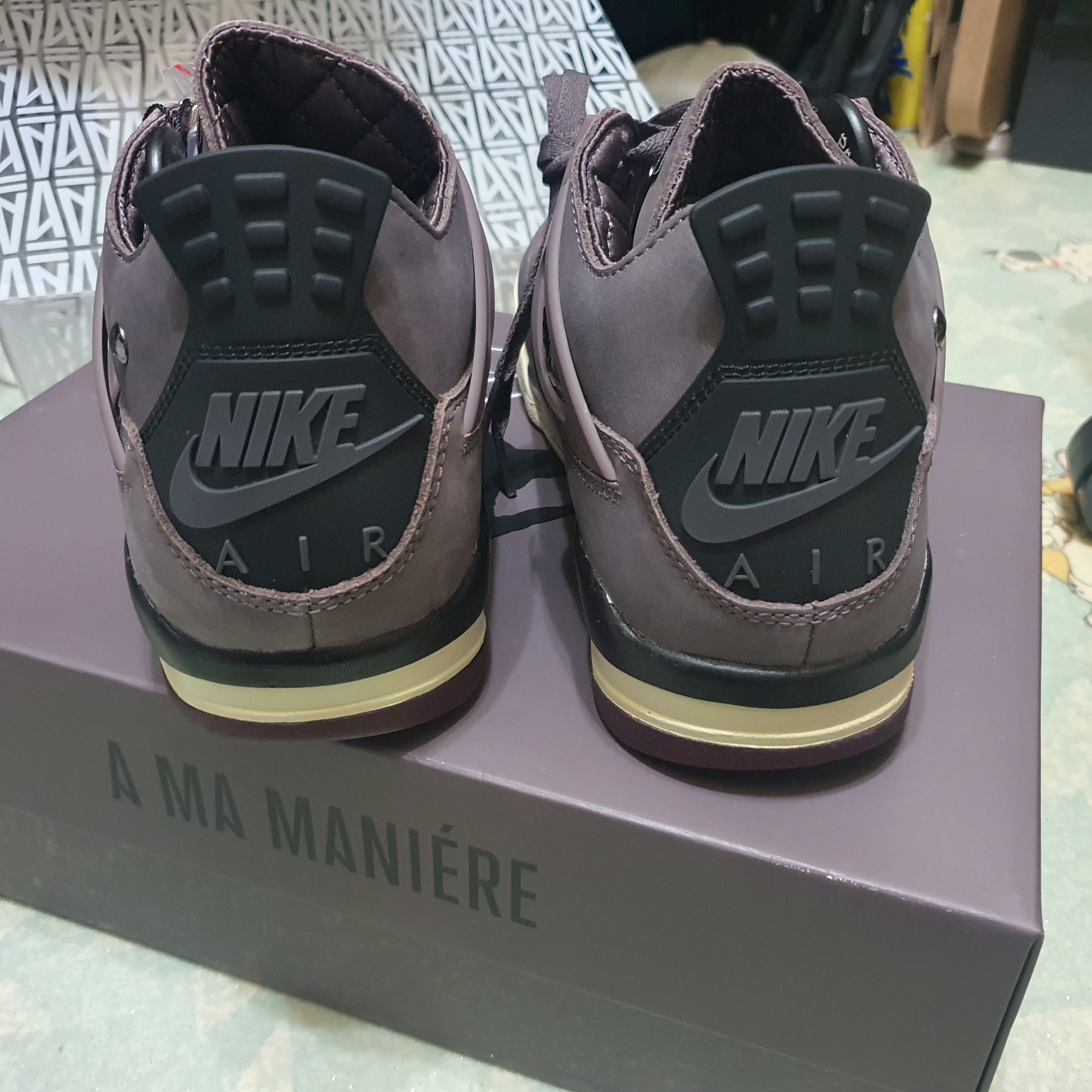 Jordan 4 x A Ma Maniere Retro Violet Ore 착용 스타일