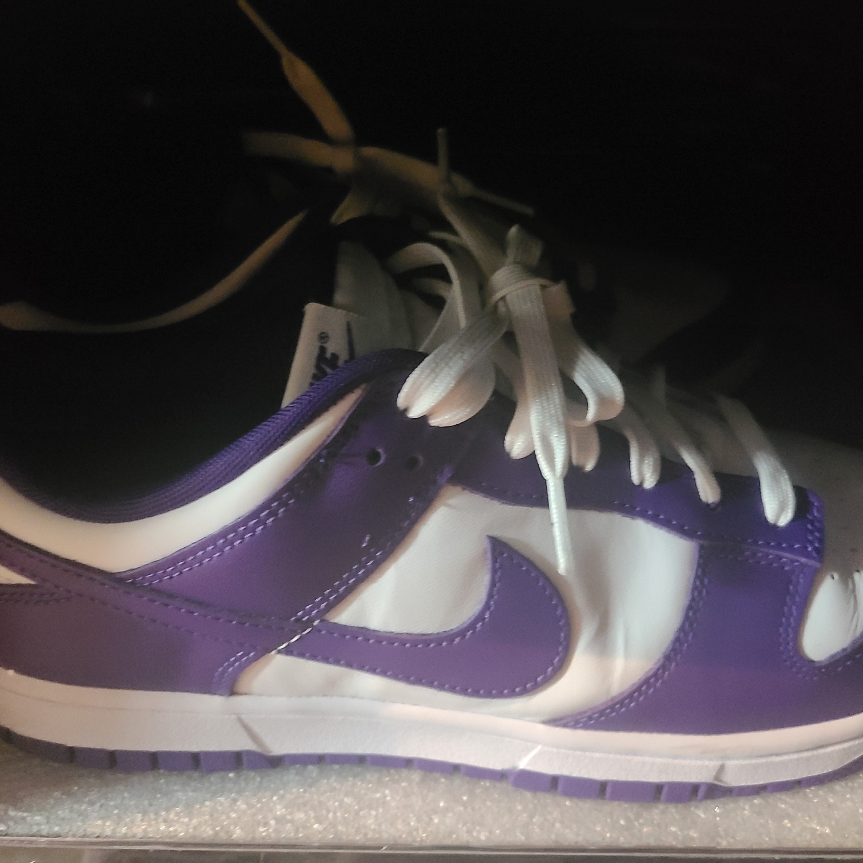 Nike Dunk Low Retro Championship Court Purple 착용 스타일