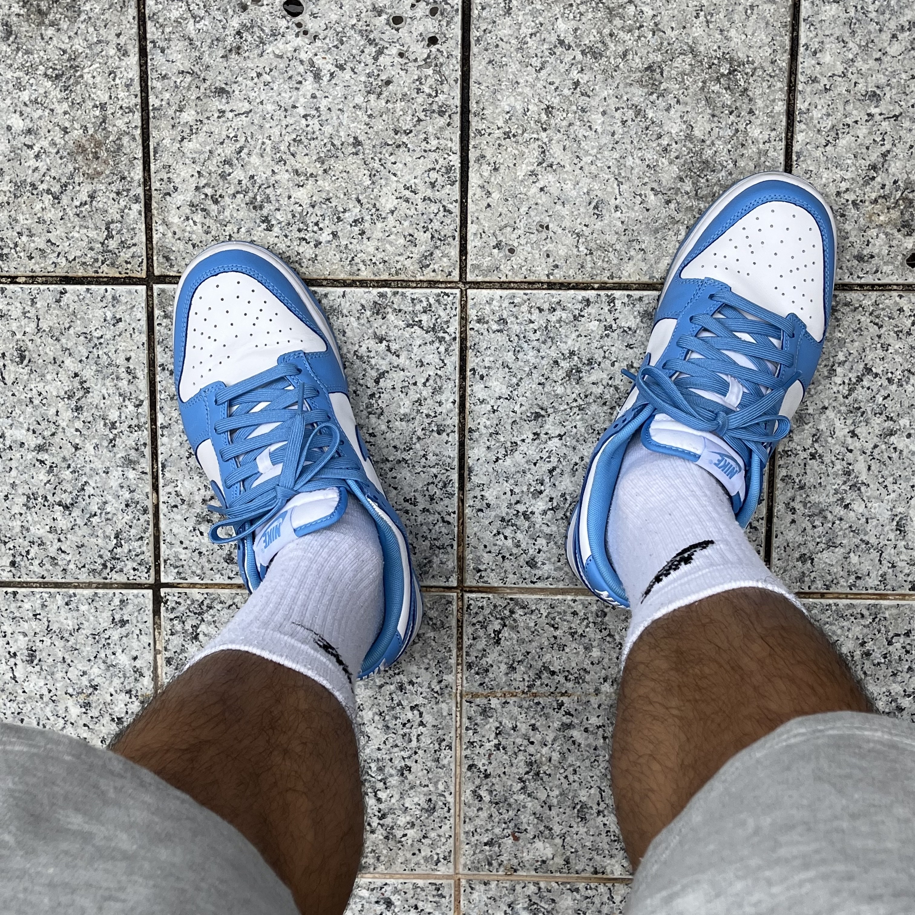 Nike Dunk Low Retro University Blue 착용 스타일