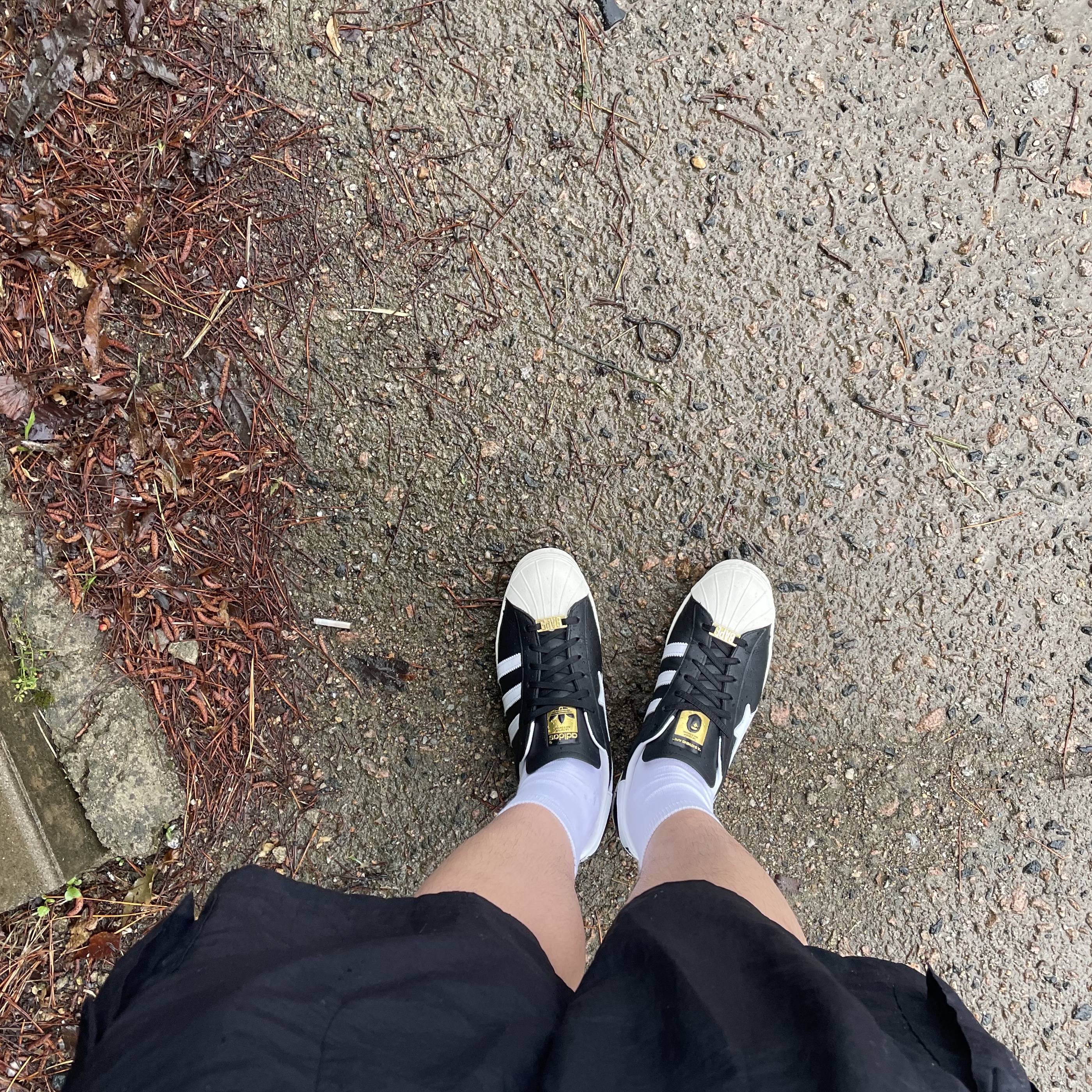 Adidas x BAPE Superstar 80s Core Black Off White, Sansan Gear Docking Jacket Ivory - 22FW 착용 스타일 - 2