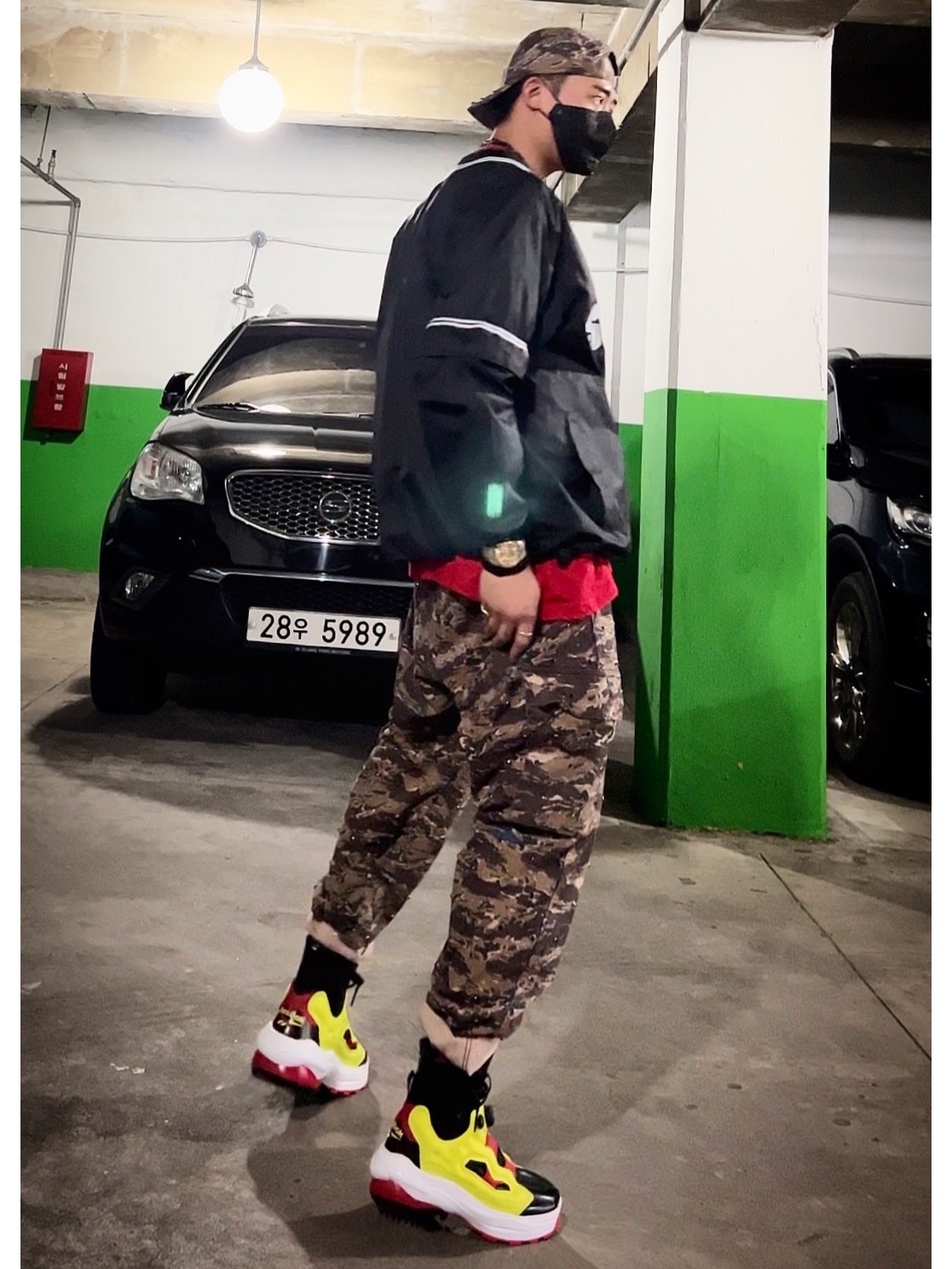 Supreme x Undercover Studded 6-Panel Brown Camo - 23SS, Supreme x Undercover Studded Cargo Pant Brown - 23SS 착용 스타일 - 2