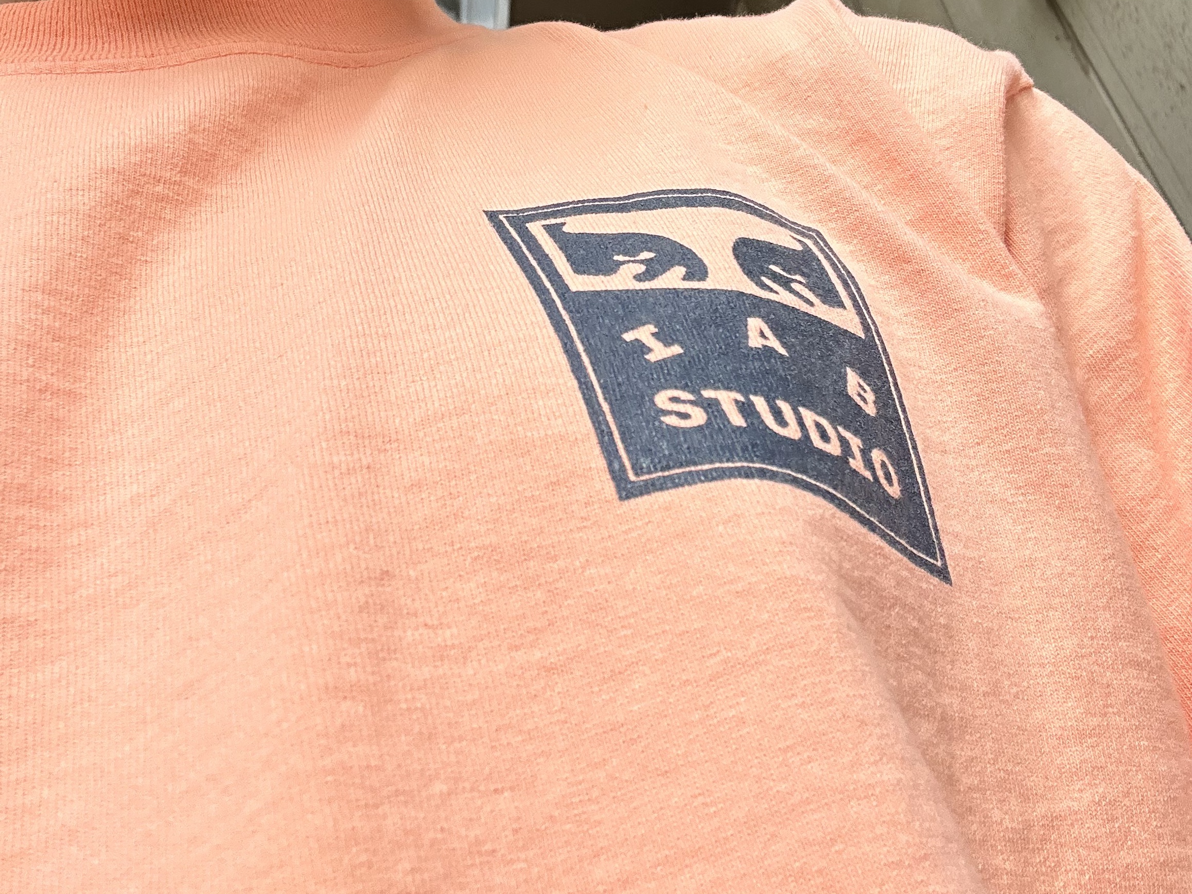 IAB Studio x Obey Eyes Icon T-Shirt Melon, Asics Gel-Venture 6 SPS Glacier Grey 착용 스타일 - 1