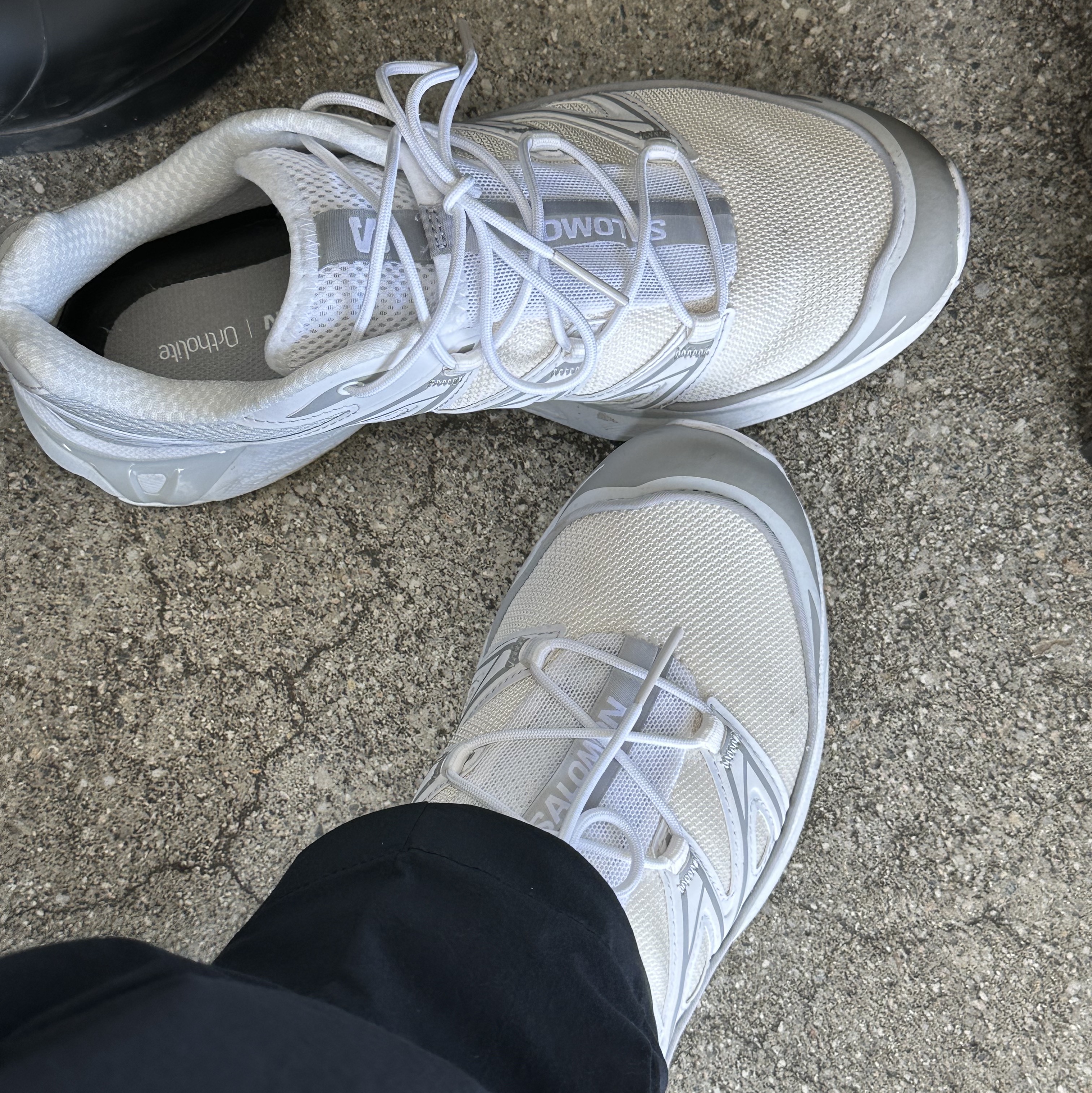 Salomon XT-6 Expanse Vanilla Ice White 착용 스타일