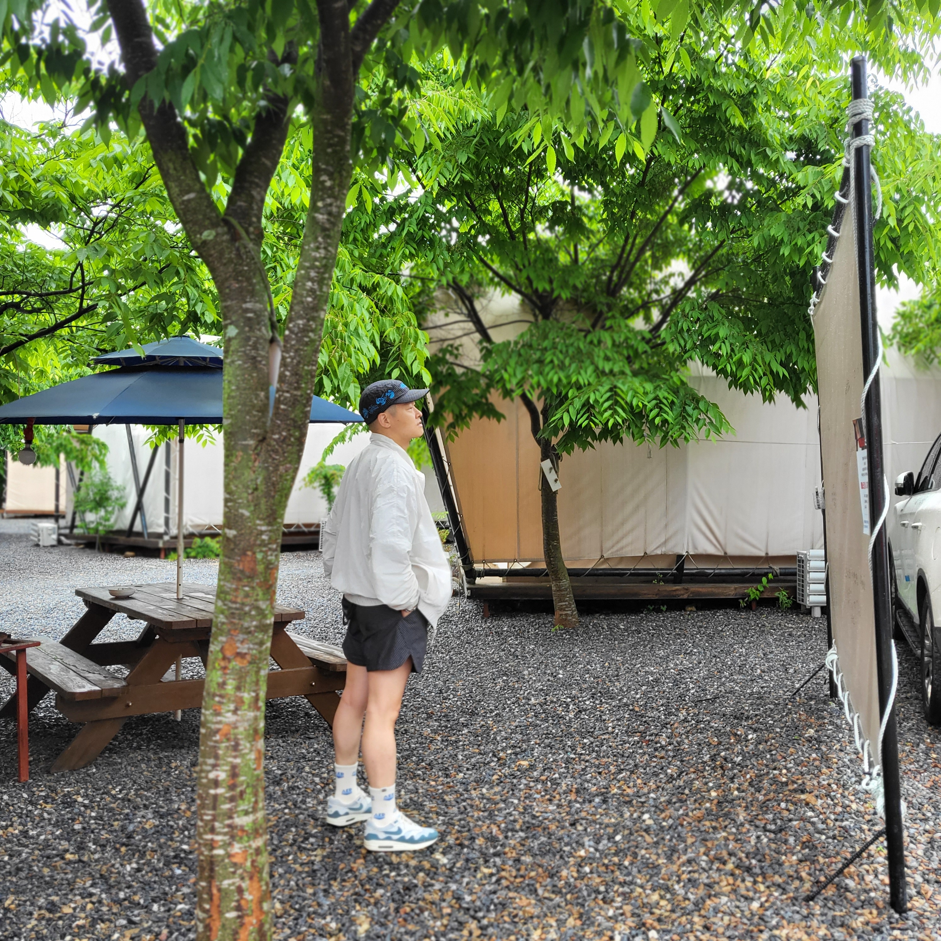 Nike x Off-White NRG Woven Shorts Black - Asia, Nike x Off-White NRG Hat Black 착용 스타일 - 1