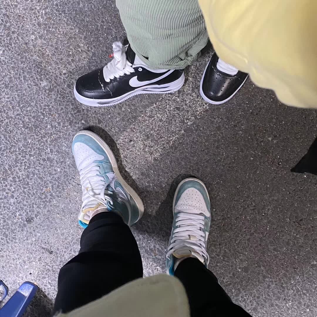 Jordan 1 Retro High OG Turbo Green, Nike x Peaceminusone Air Force 1 Low Para-Noise 착용 스타일