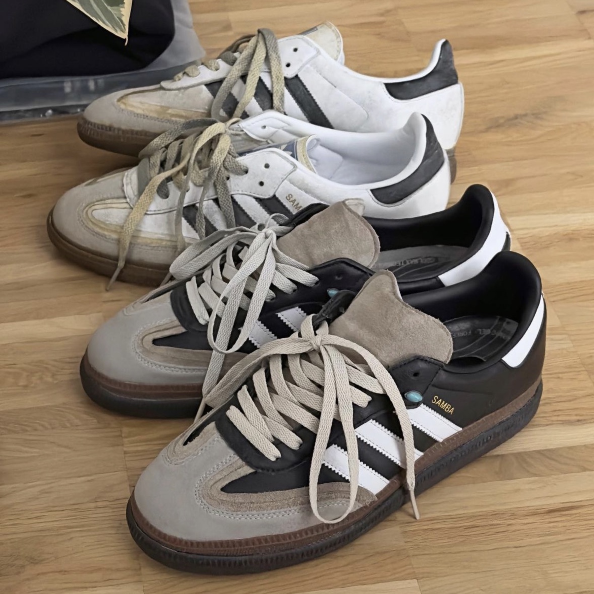 Adidas Samba OG Cloud White 착용 스타일