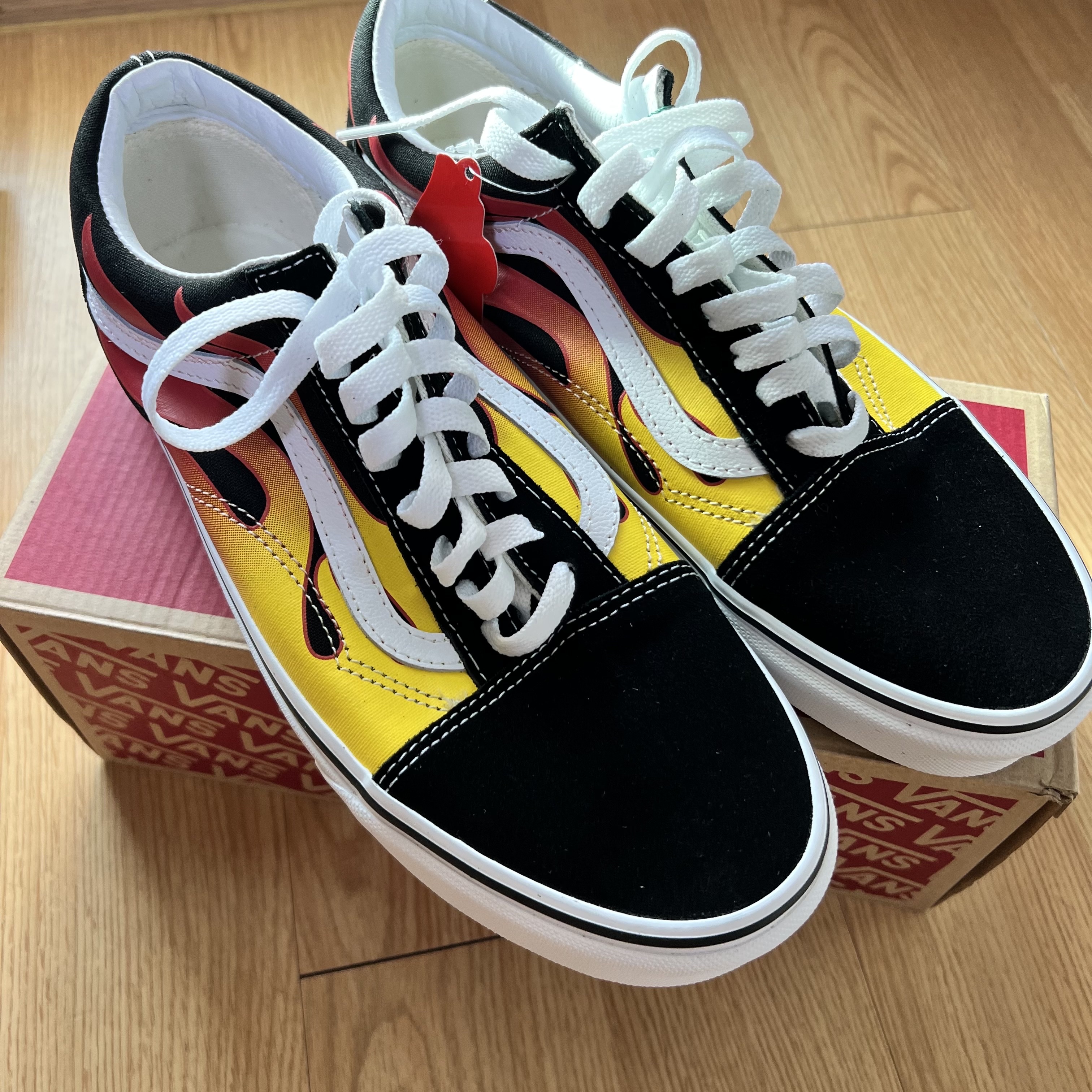 Vans Old Skool Flame Black 2017 착용 스타일