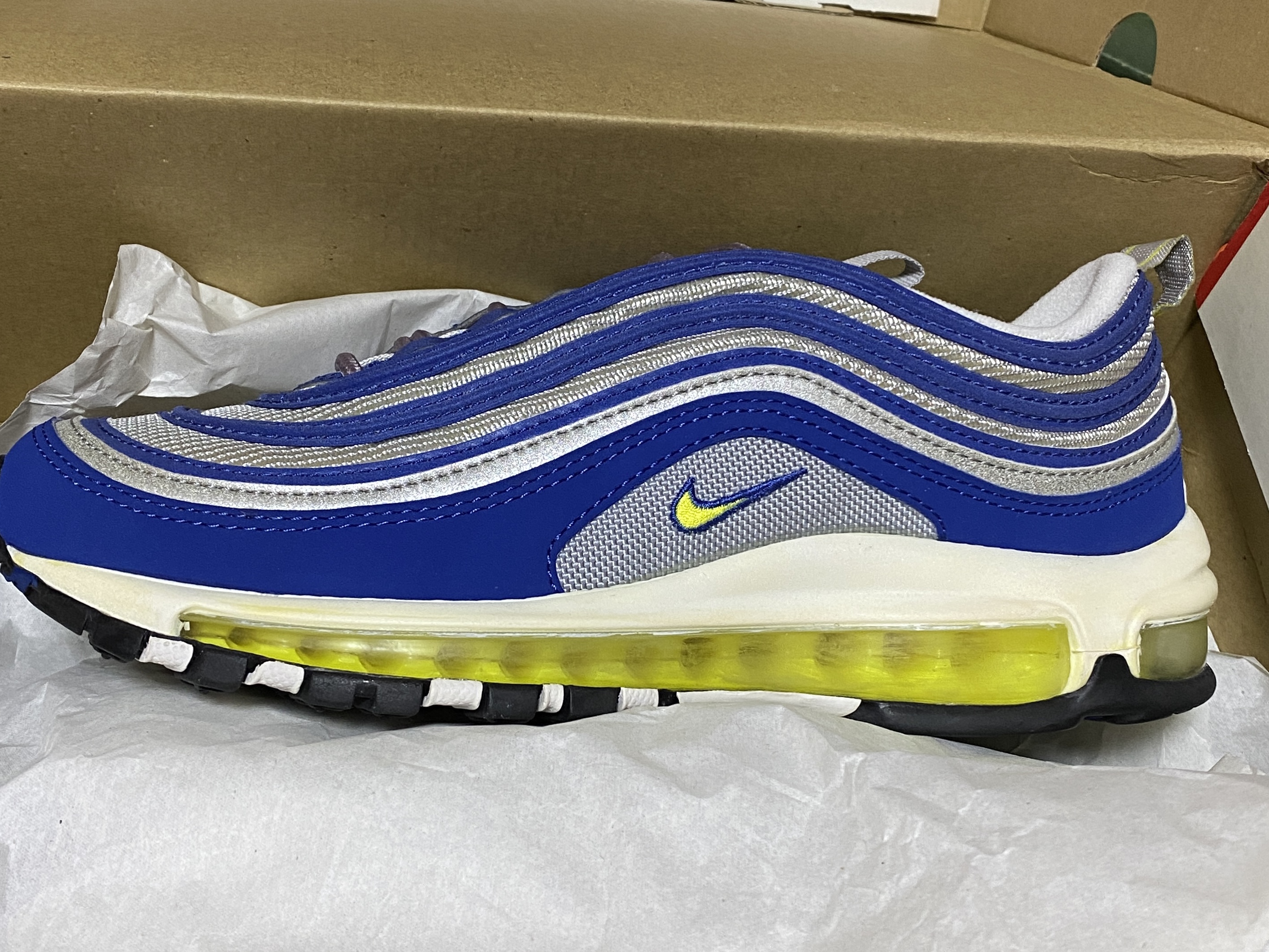 Nike Air Max 97 OG Royal Neon 착용 스타일
