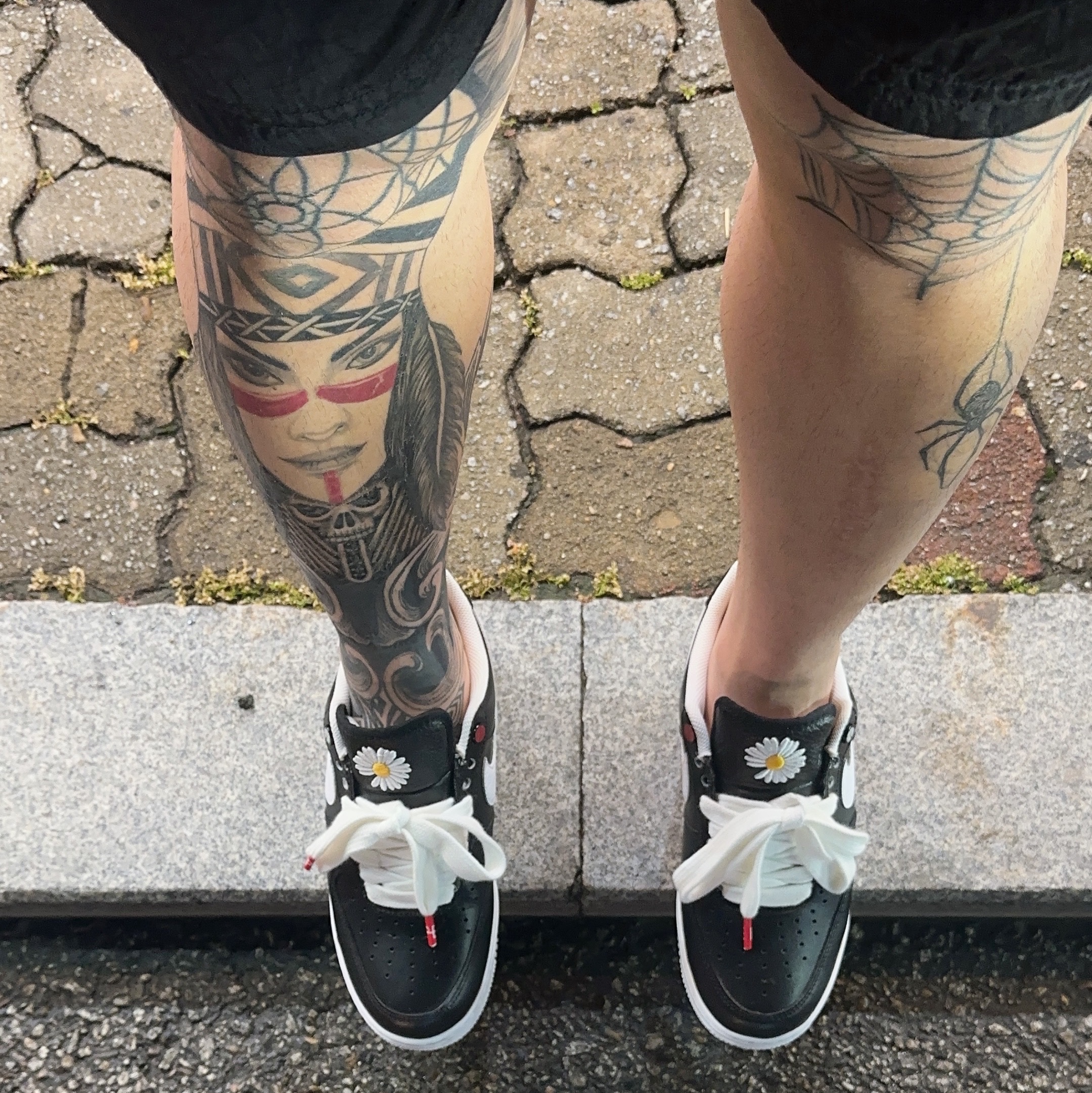 Nike x Peaceminusone Air Force 1 Low Para-Noise 착용 스타일