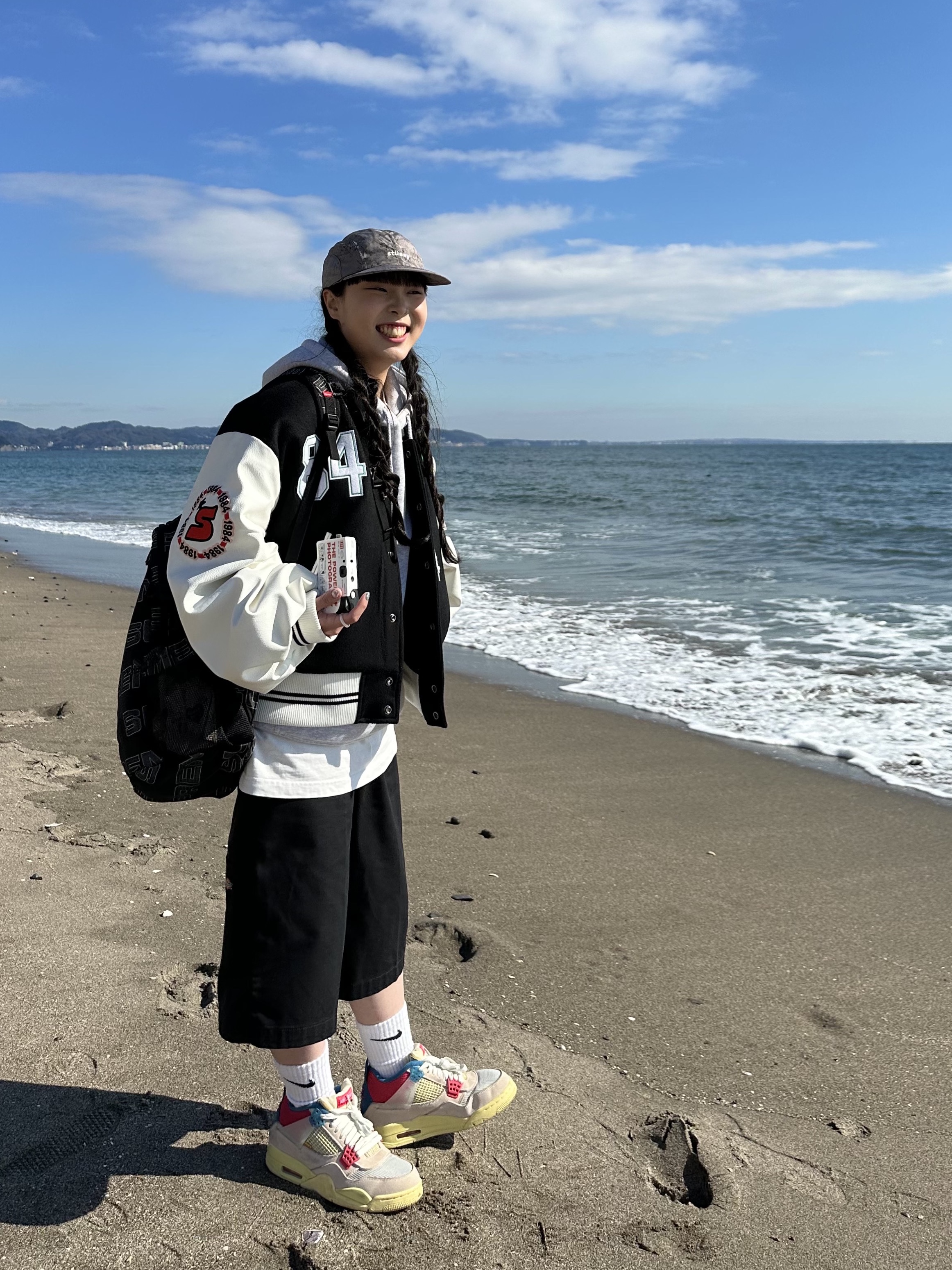 Supreme Backpack Black - 21FW, Jordan 4 x Union Retro Guava Ice 착용 스타일 - 2