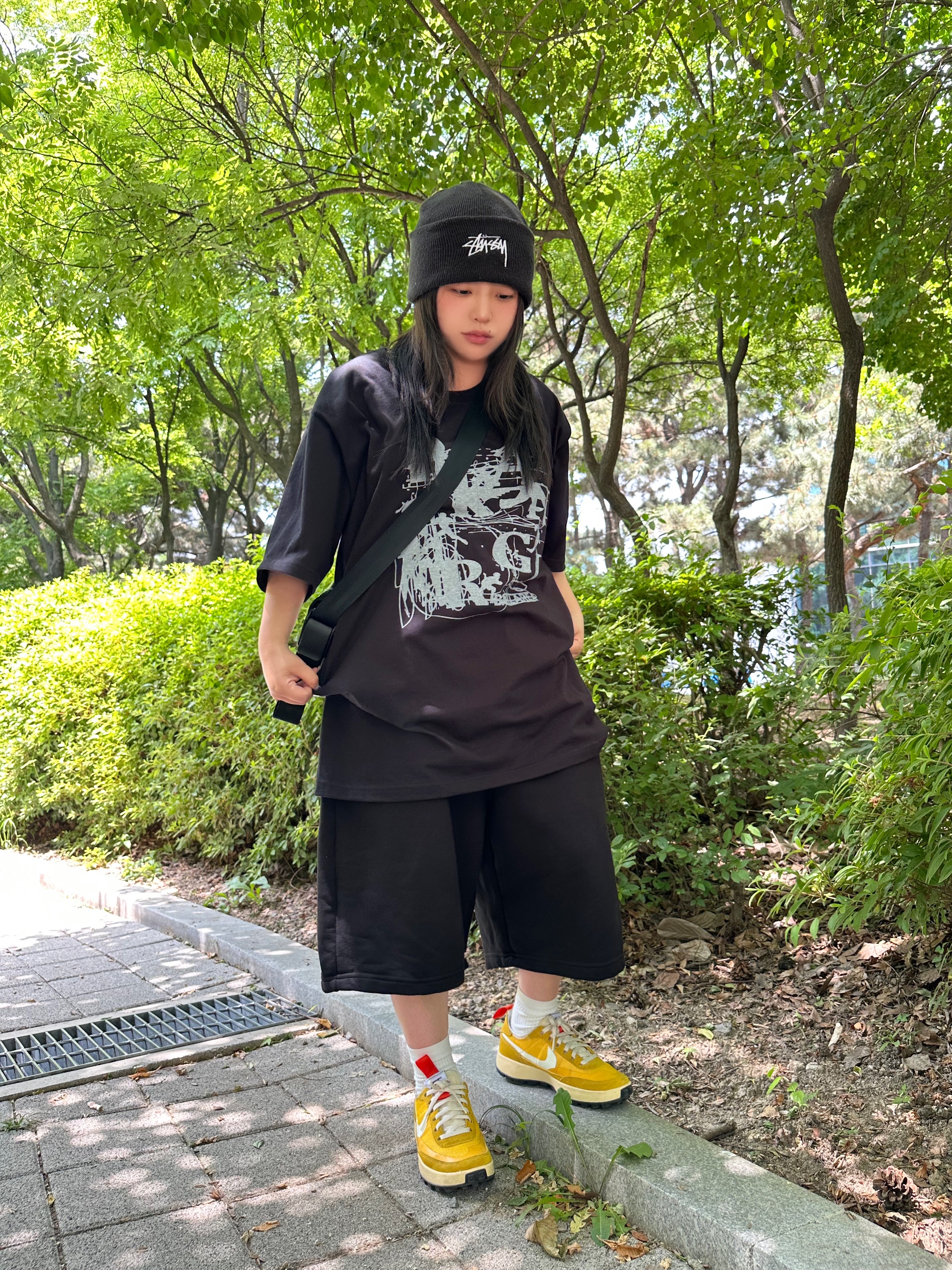 Nike x Tom Sachs General Purpose Shoe Archive, Nike x Stussy Cuff Beanie Black 착용 스타일 - 2