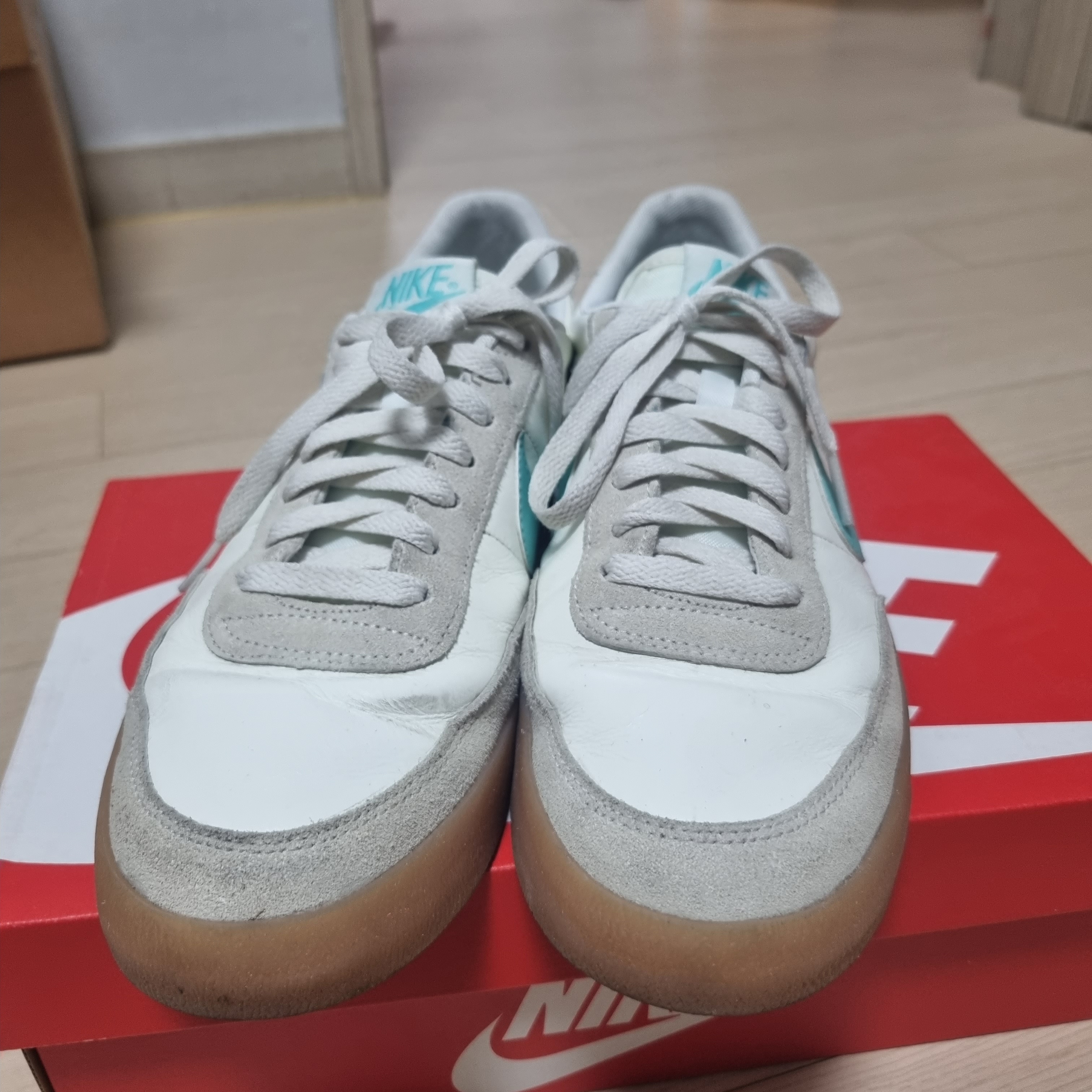 Nike Killshot 2 Leather Island Green 착용 스타일 - 2