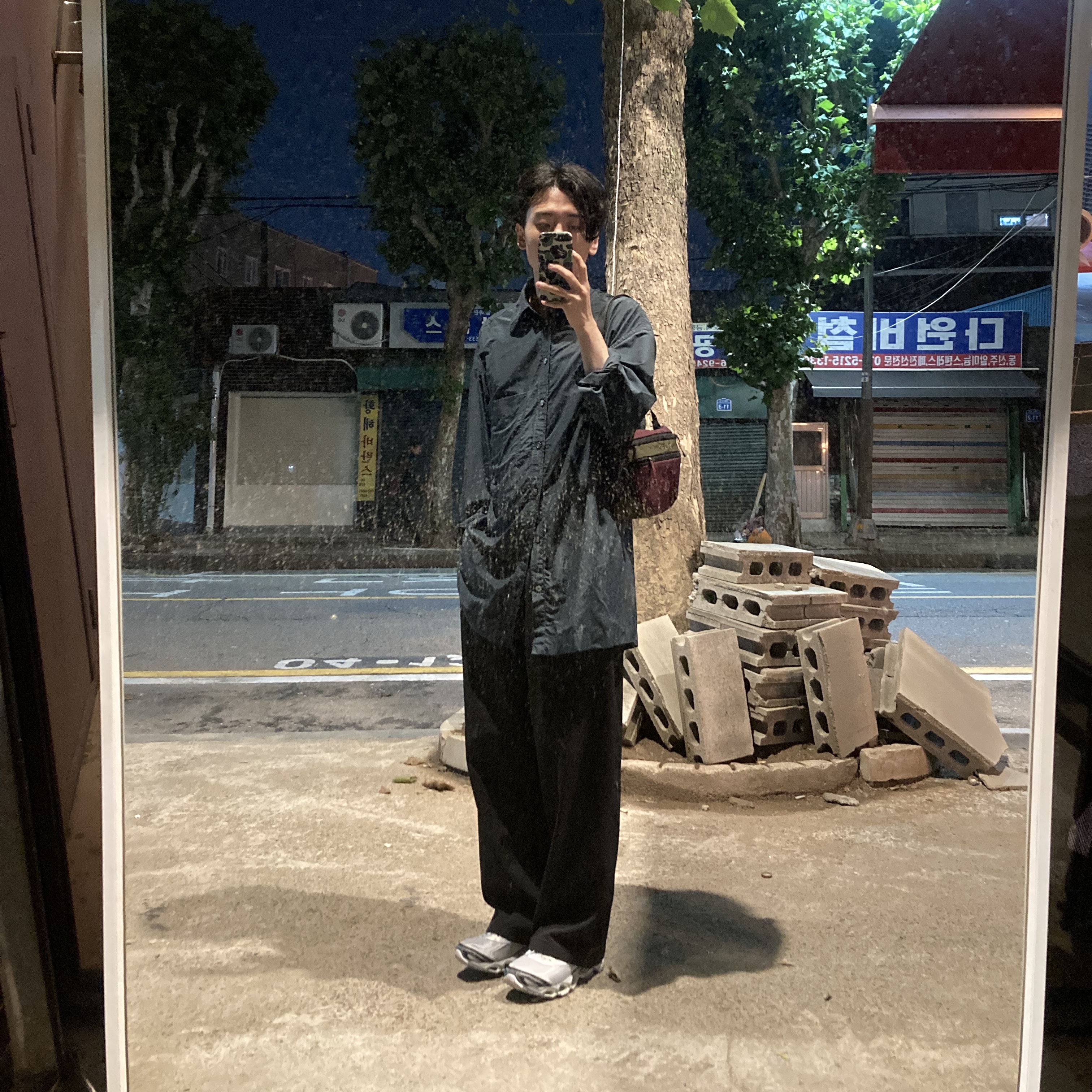 Mizuno Wave Prophecy LS Gray Violet 착용 스타일