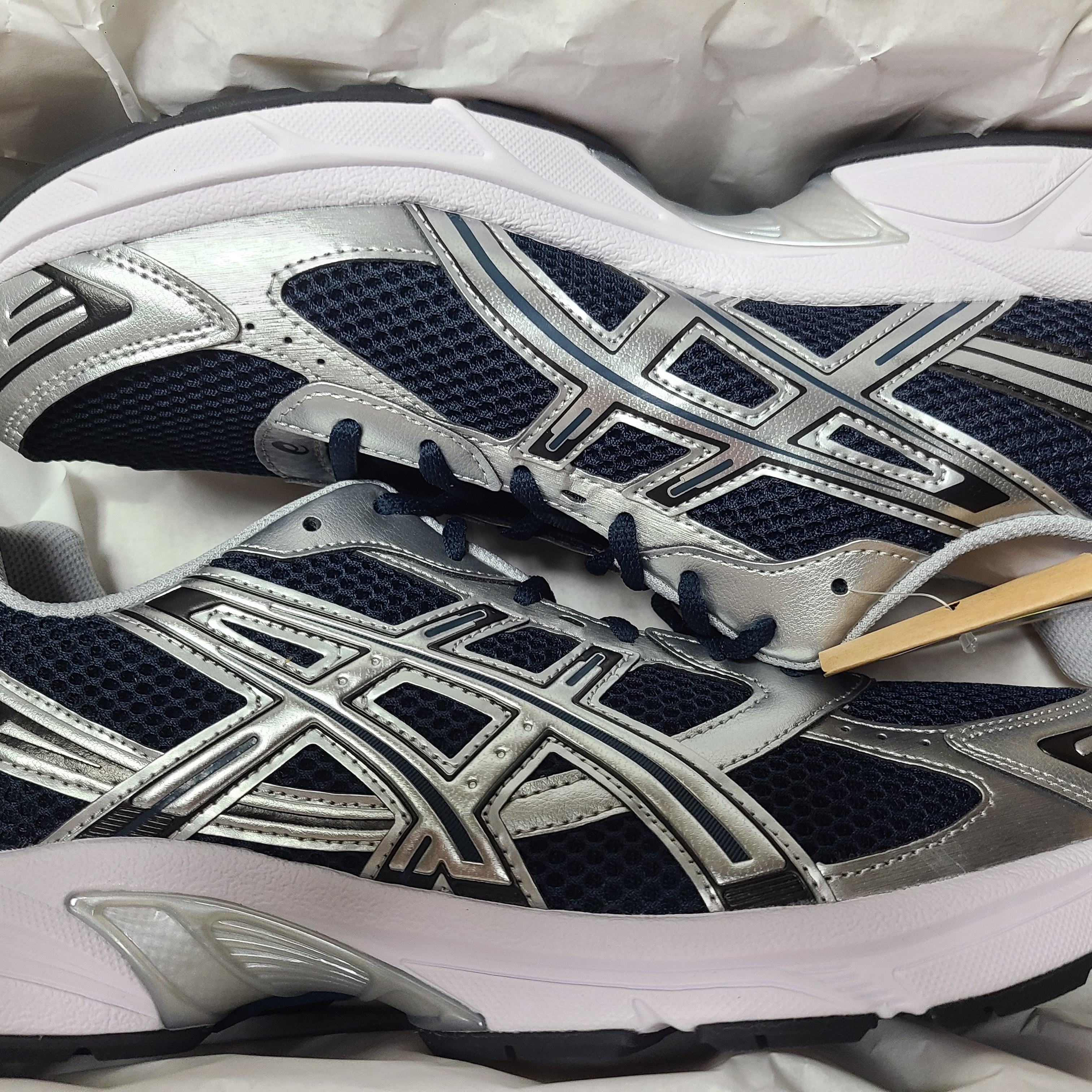 Asics Gel-1130 French Blue Pure Silver 착용 스타일