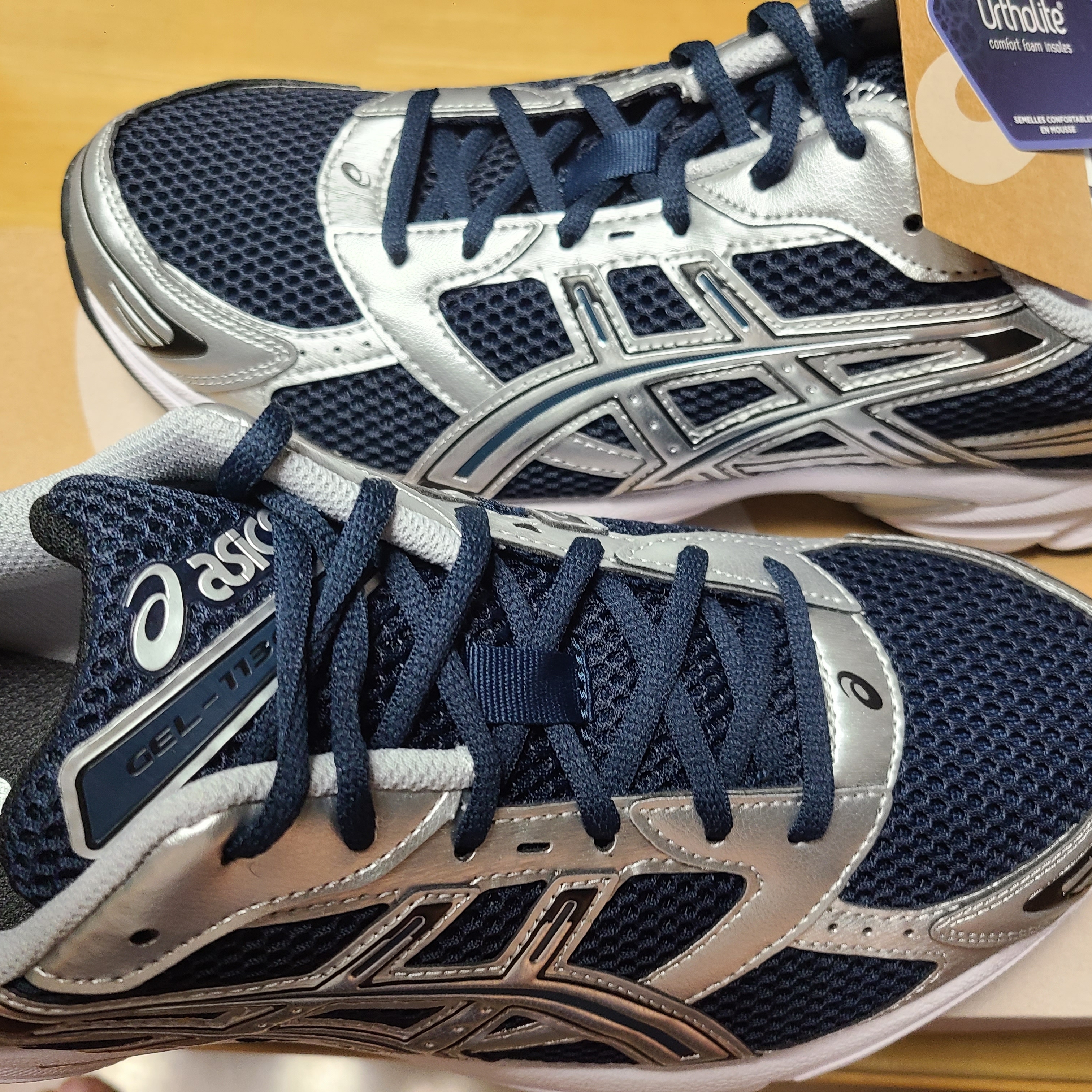 Asics Gel-1130 French Blue Pure Silver 착용 스타일