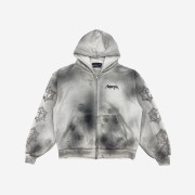 Project G/R Furious Logo Applique Zip Hoodie Grey - 10 Corso Como Exclusive