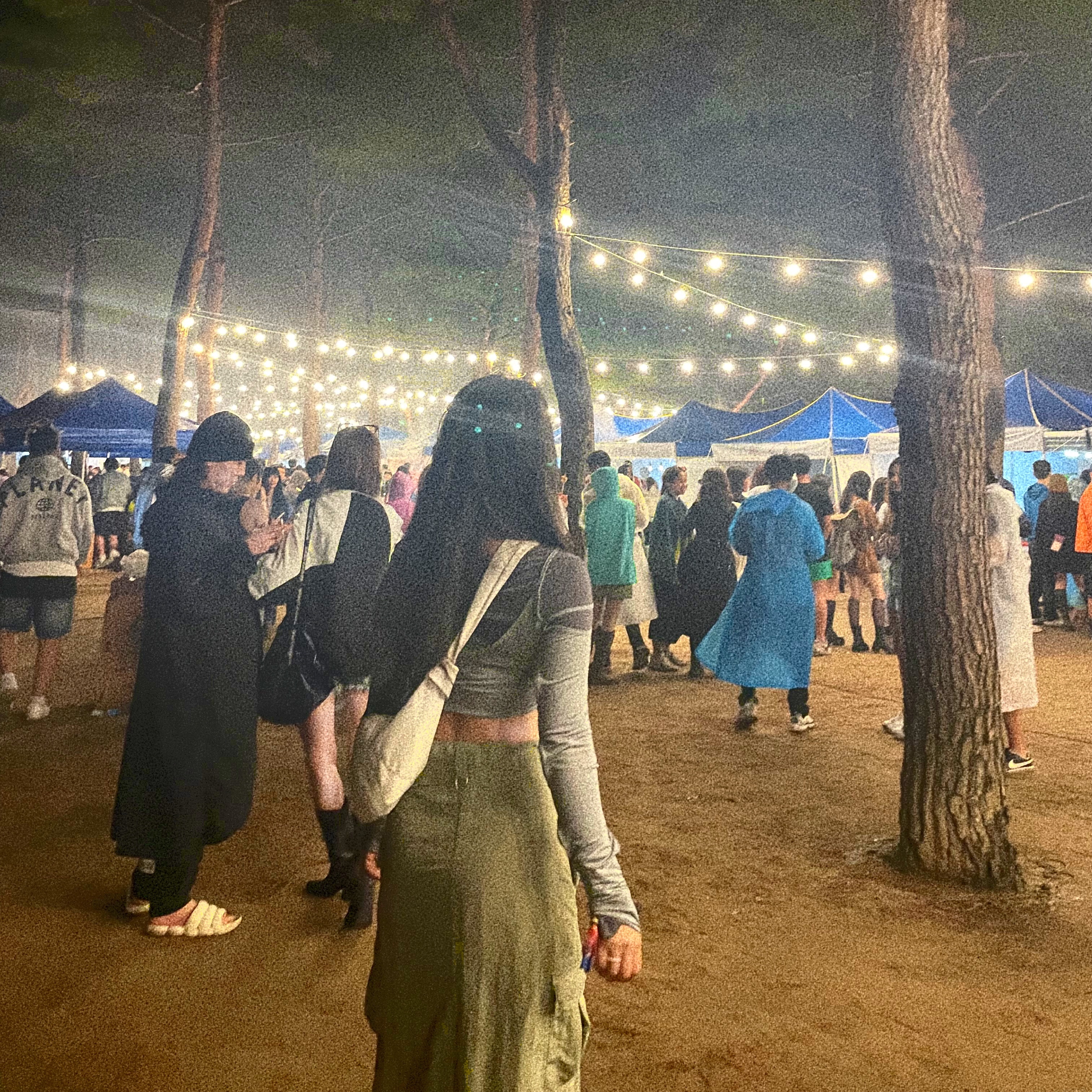 (W) 락피쉬웨더웨어 오리지널 롱 레인 부츠 베이지 착용 스타일 - 3