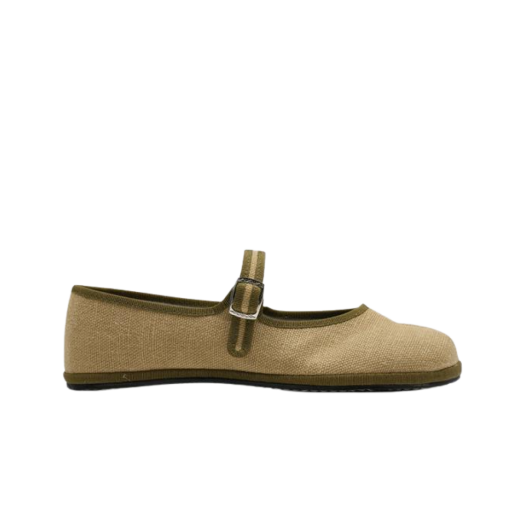 FTMJ-LJ-BC-CAO (W) Drogheria Crivellini Tabi Mary Jane Linojuta Camel Olive