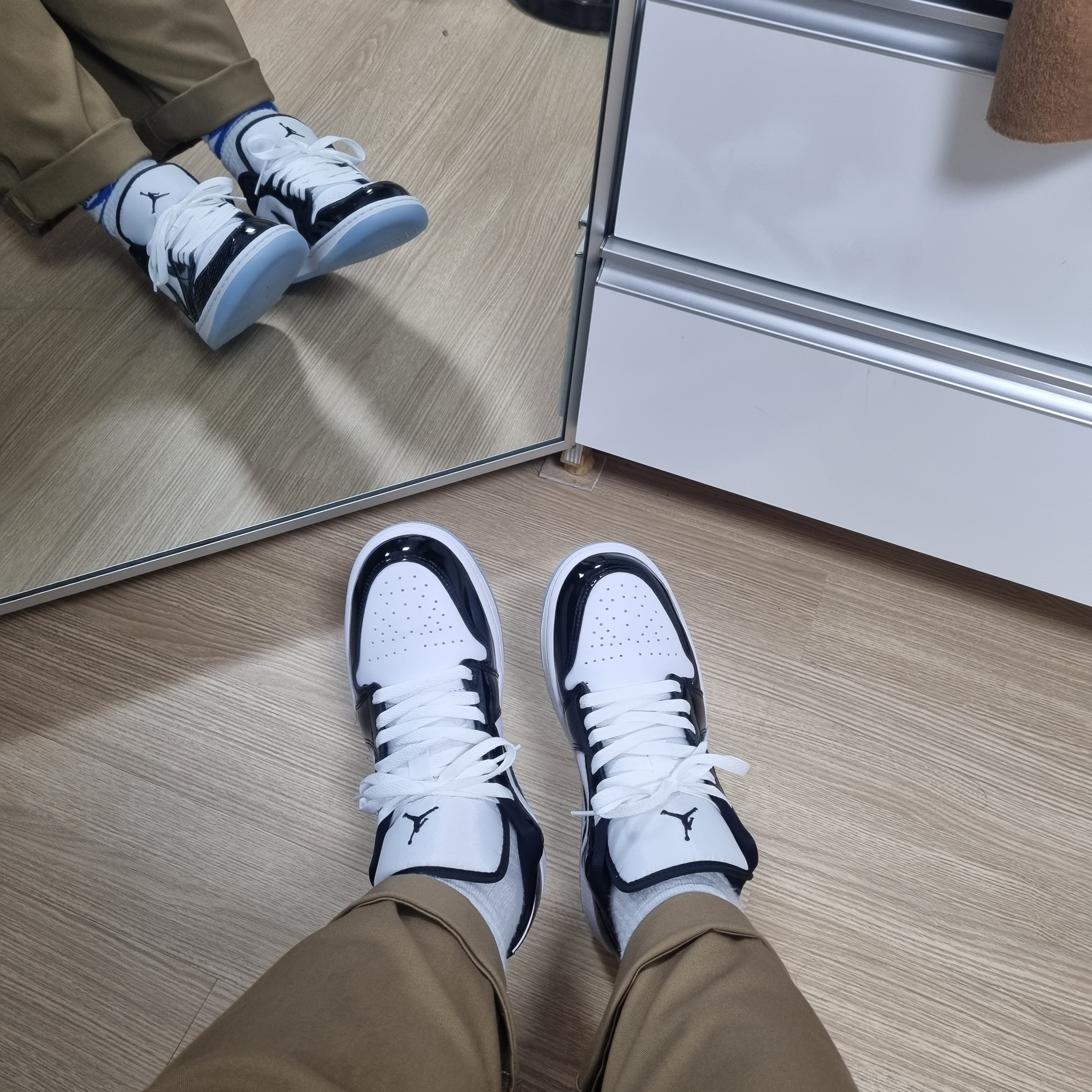 Jordan 1 Low SE Concord 착용 스타일