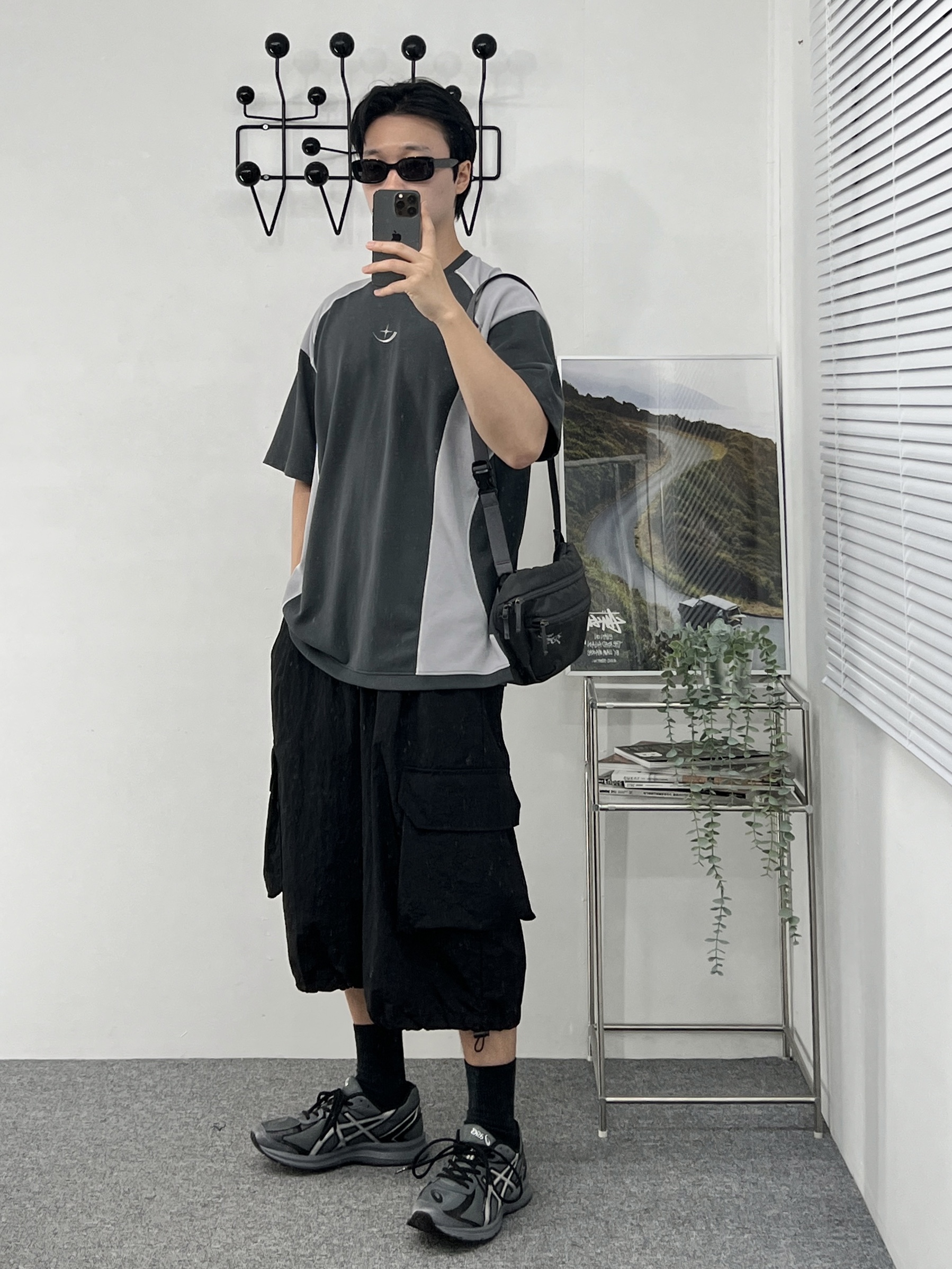 Asics Jog 100 S Steel Grey - 2E Wide, Arc'teryx Mantis 2 Waistpack Black 착용 스타일 - 5