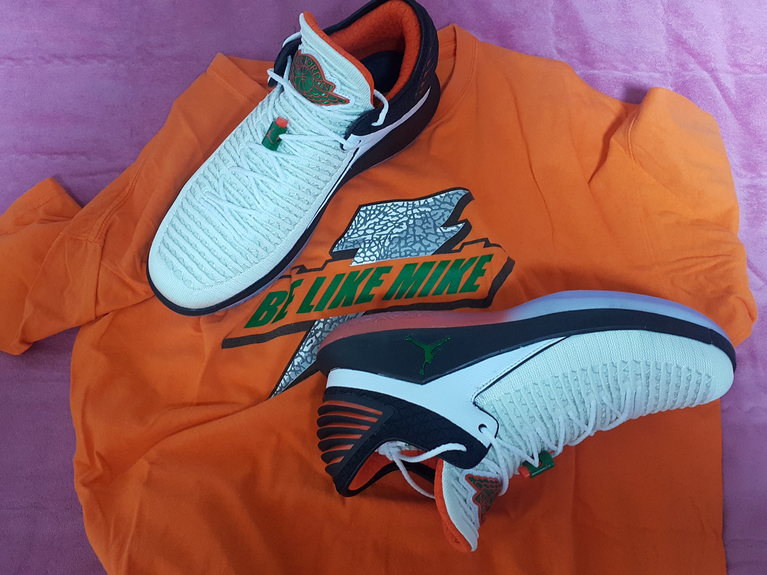 Jordan XXXII Low Like Mike Gatorade White 착용 스타일
