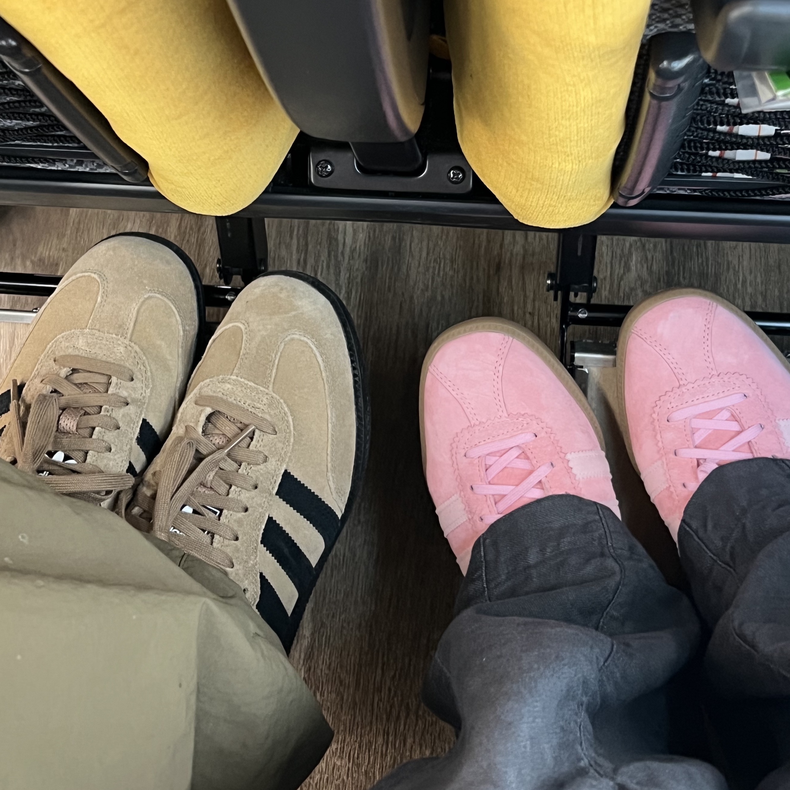 Adidas Bermuda Glow Pink, Adidas Samba ADV Cardboard 착용 스타일