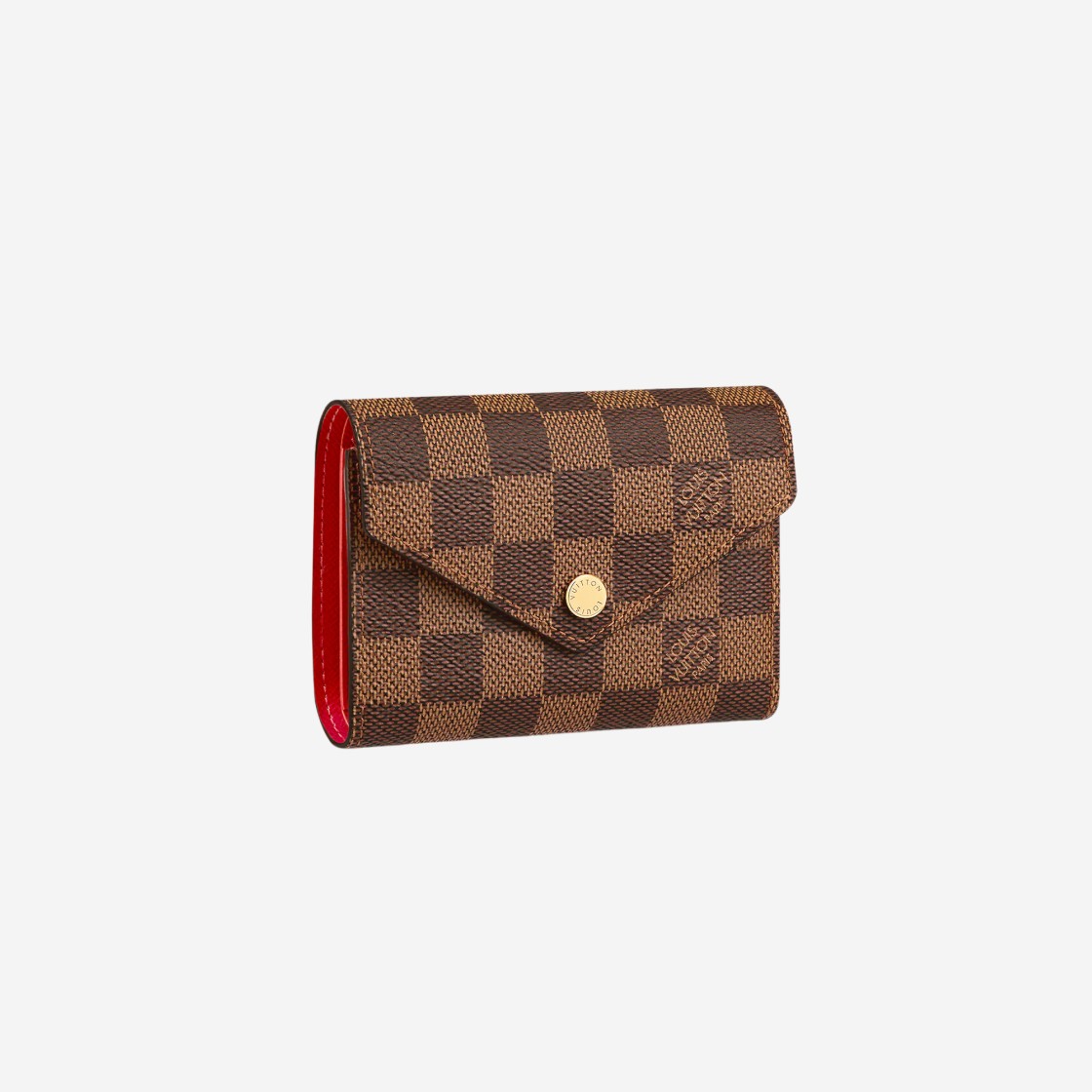 Louis Vuitton Victorine Wallet Damier Ebene Red 상세 이미지 1