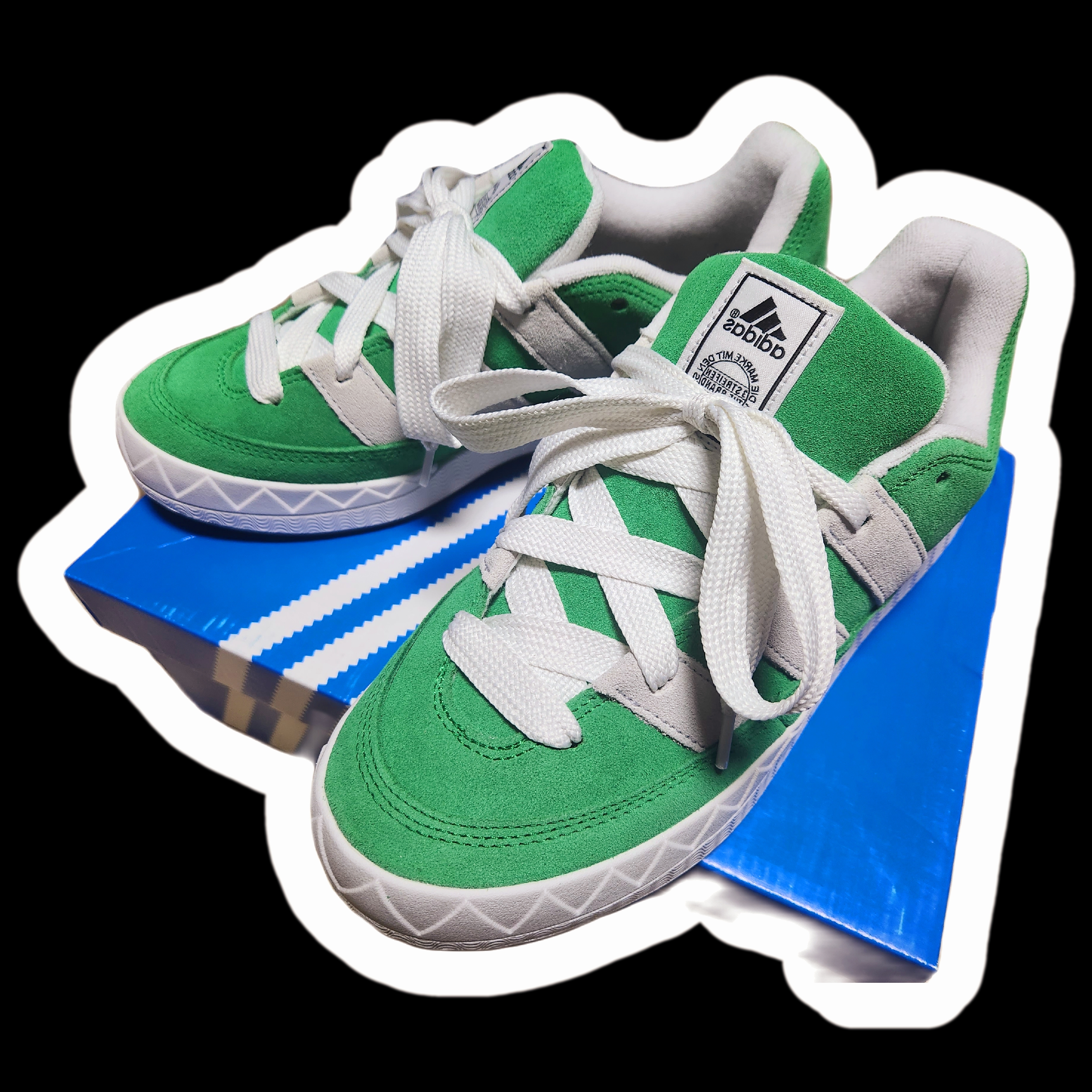 Adidas Adimatic Green 착용 스타일