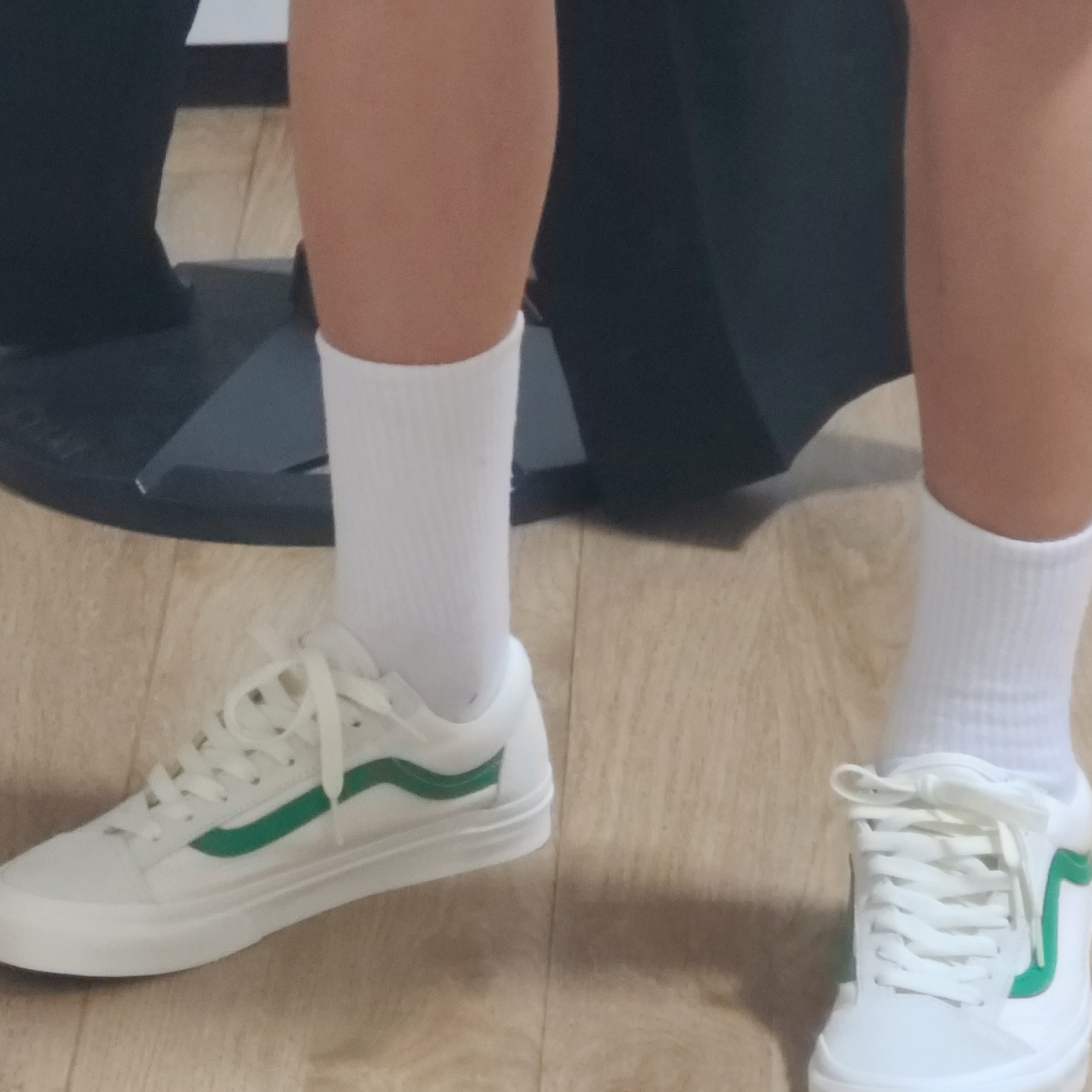 Vans Style 36 Marshmallow Jolly Green 착용 스타일