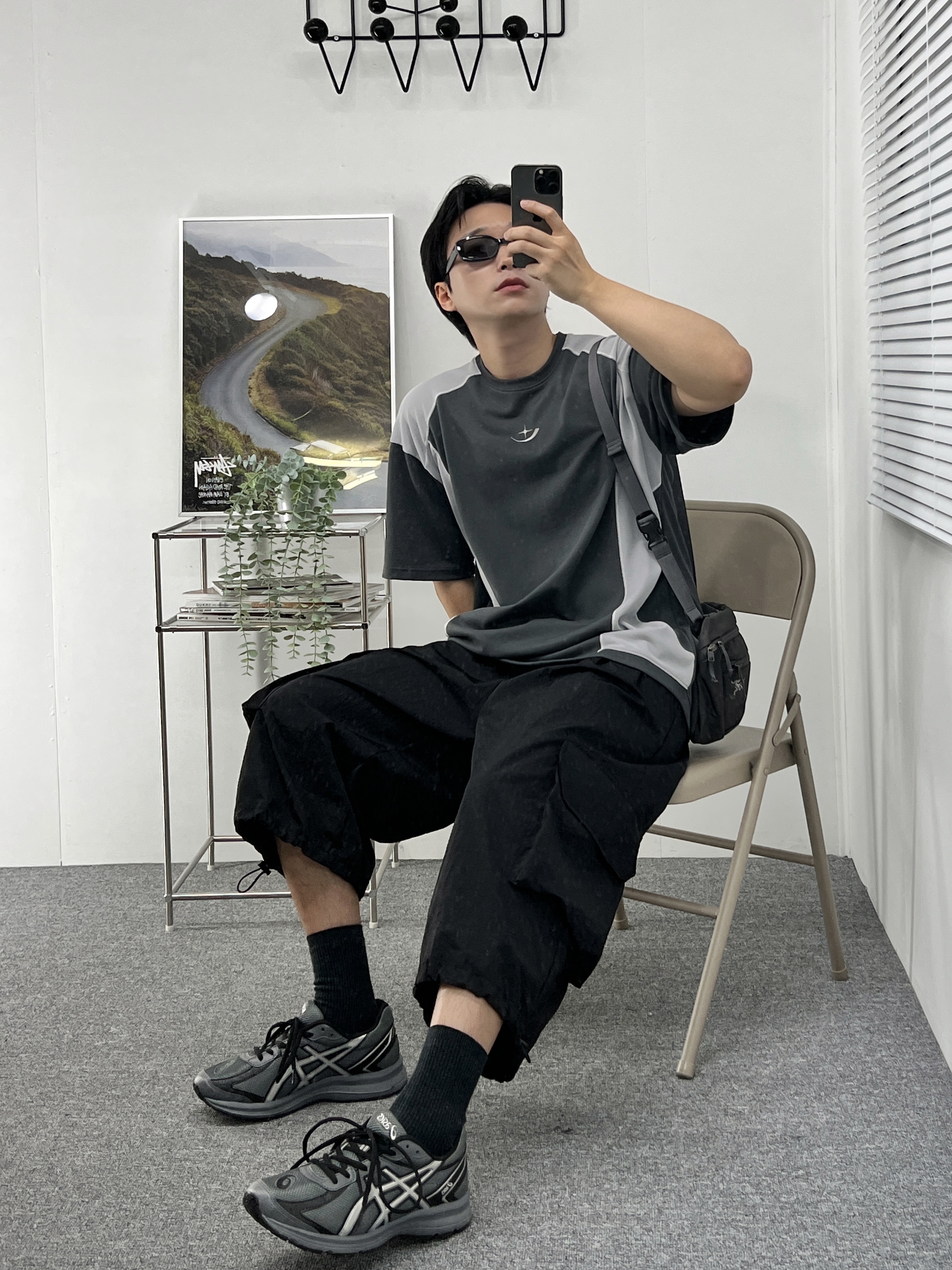 Asics Jog 100 S Steel Grey - 2E Wide, Arc'teryx Mantis 2 Waistpack Black 착용 스타일 - 2