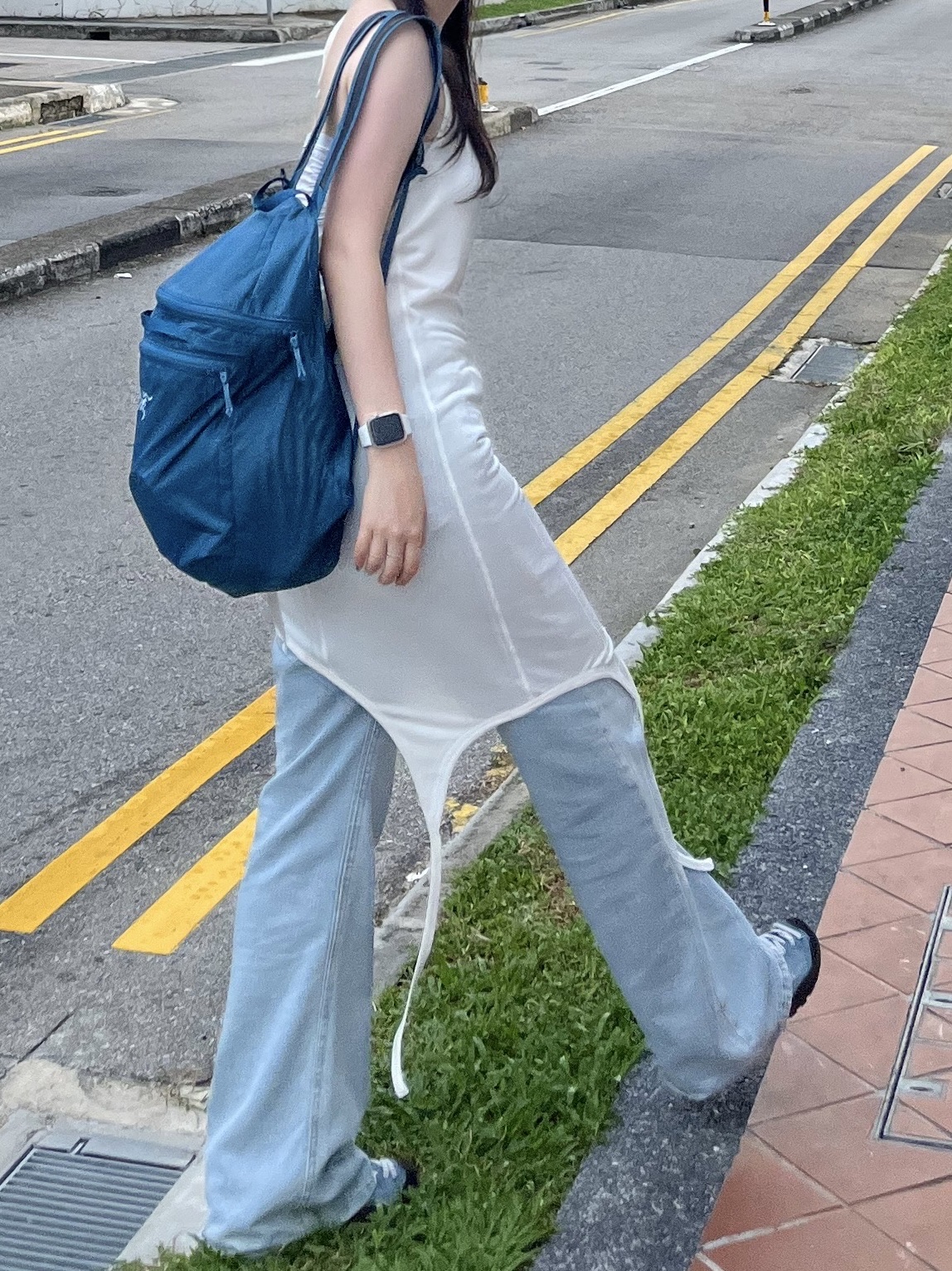 Arc'teryx Heliad 15 Backpack Serene 착용 스타일 - 1