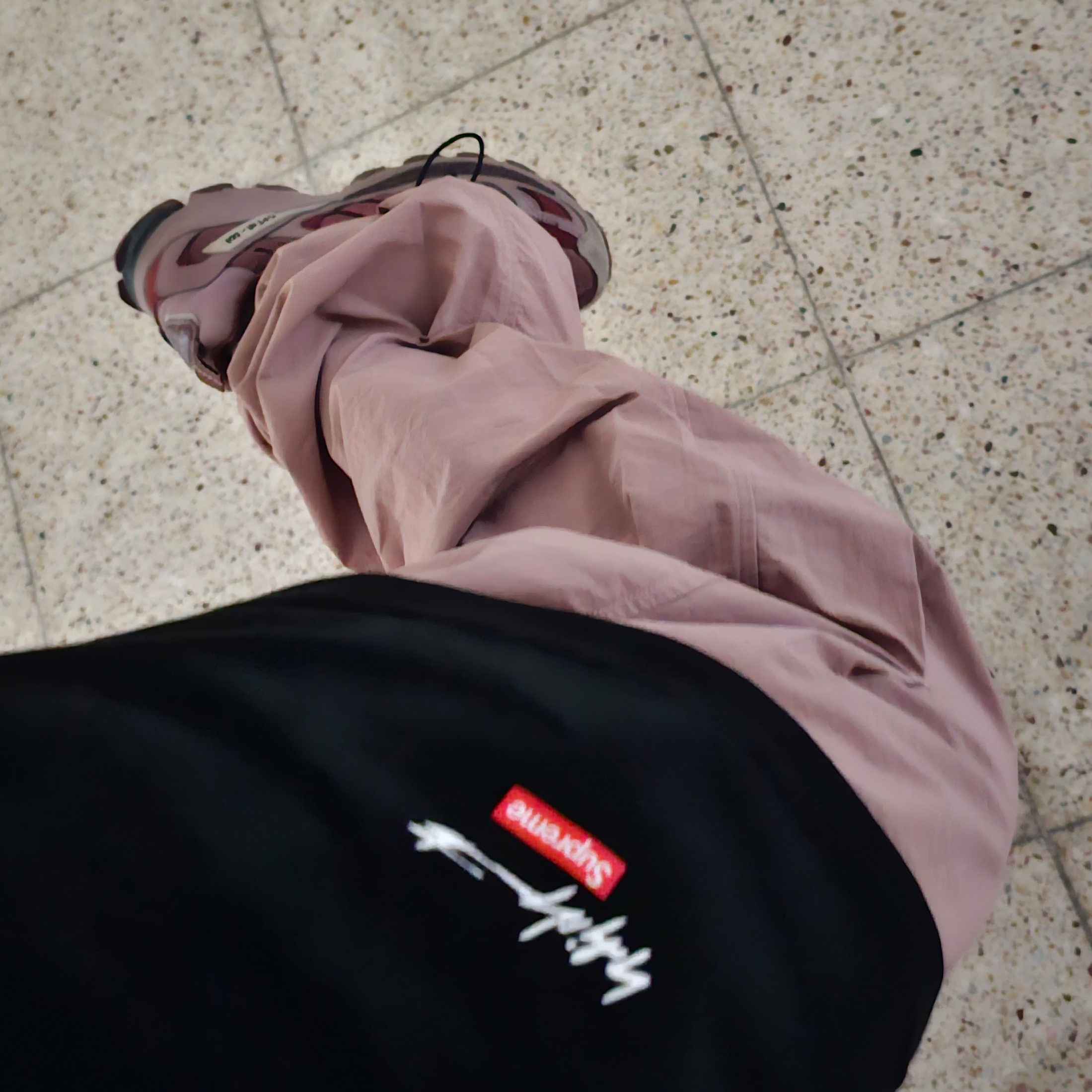Adidas x Song for the Mute Shadowturf Purple Burgundy, Supreme x Yohji Yamamoto Tekken T-Shirt Black - 22FW 착용 스타일