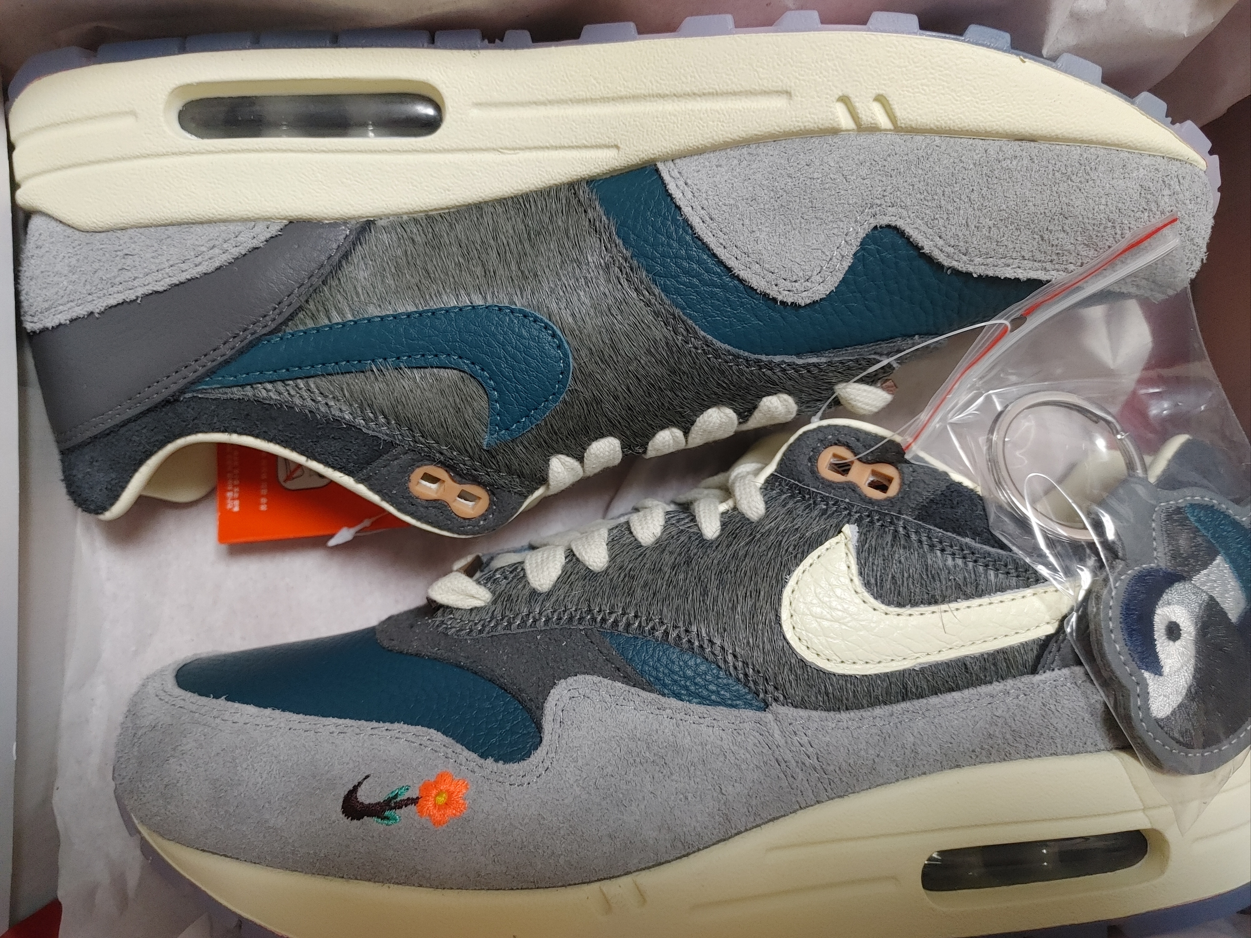 Nike x Kasina Air Max 1 SP Won-Ang Particle Grey 착용 스타일 - 2
