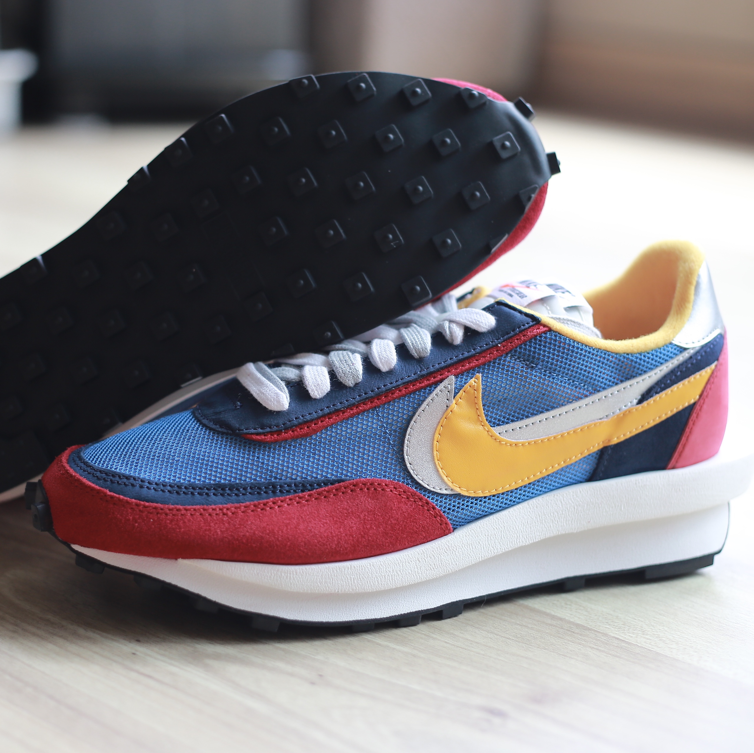 Nike x Sacai LDWaffle Blue Multi 착용 스타일