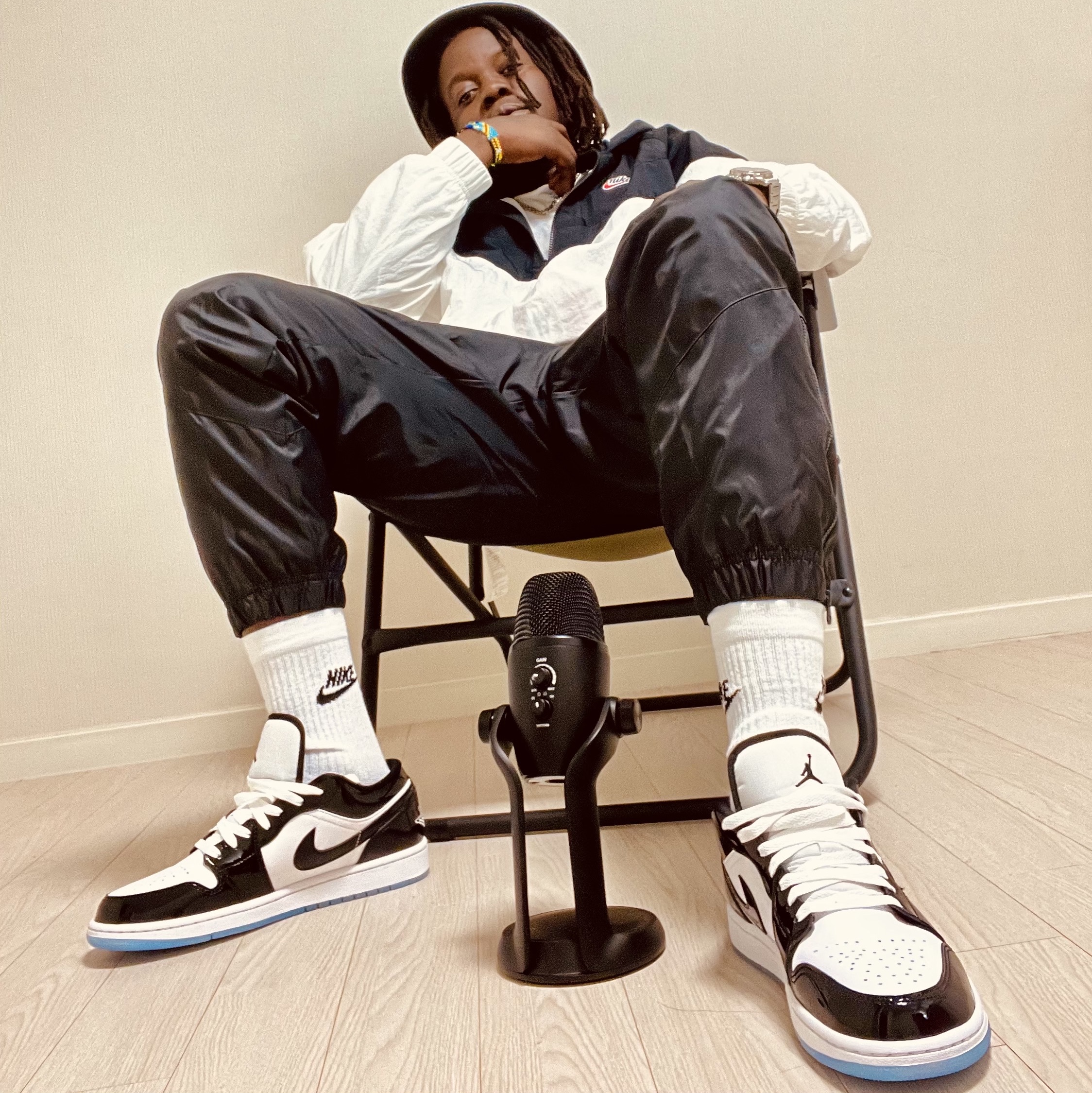 Jordan 1 Low SE Concord 착용 스타일 - 3