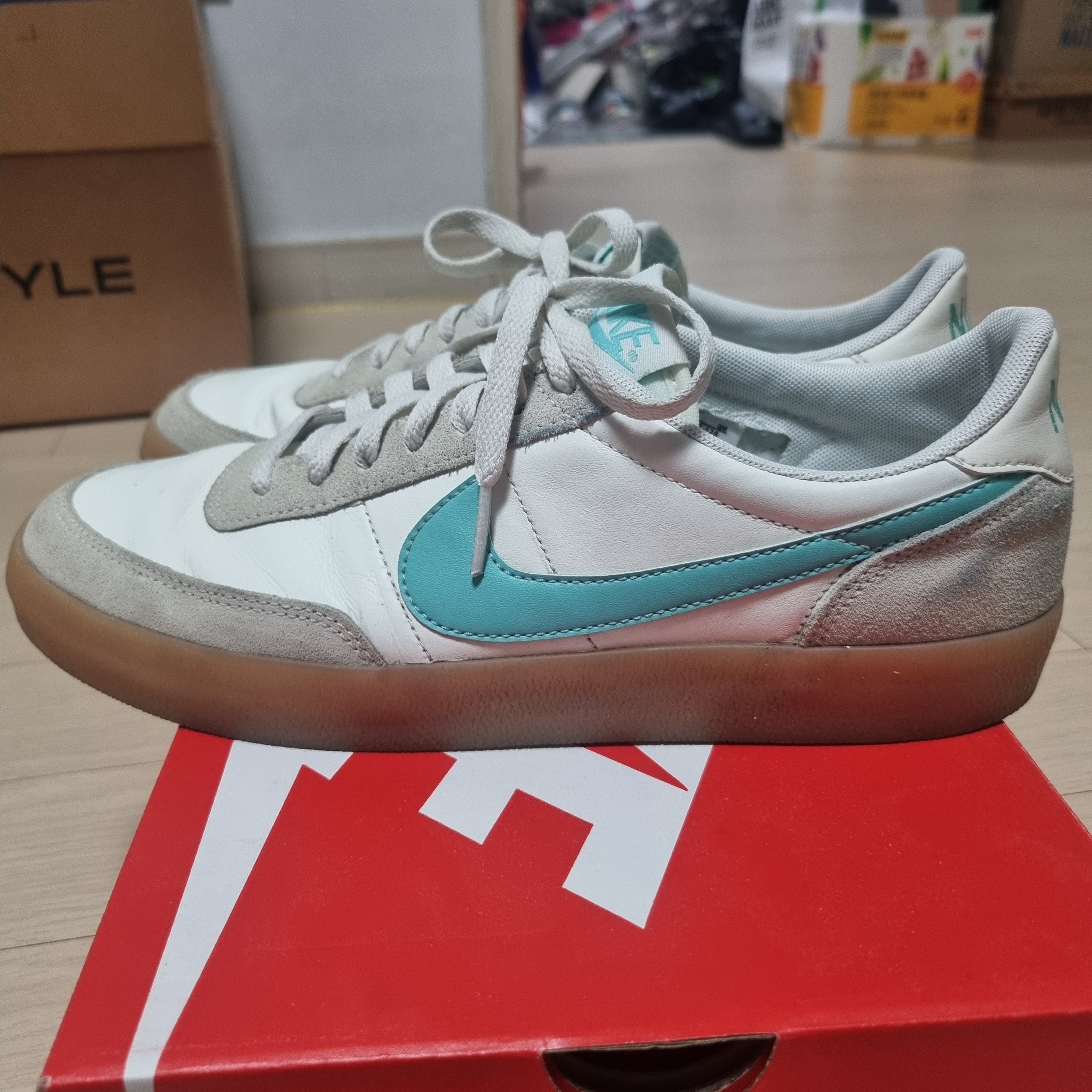 Nike Killshot 2 Leather Island Green 착용 스타일 - 1