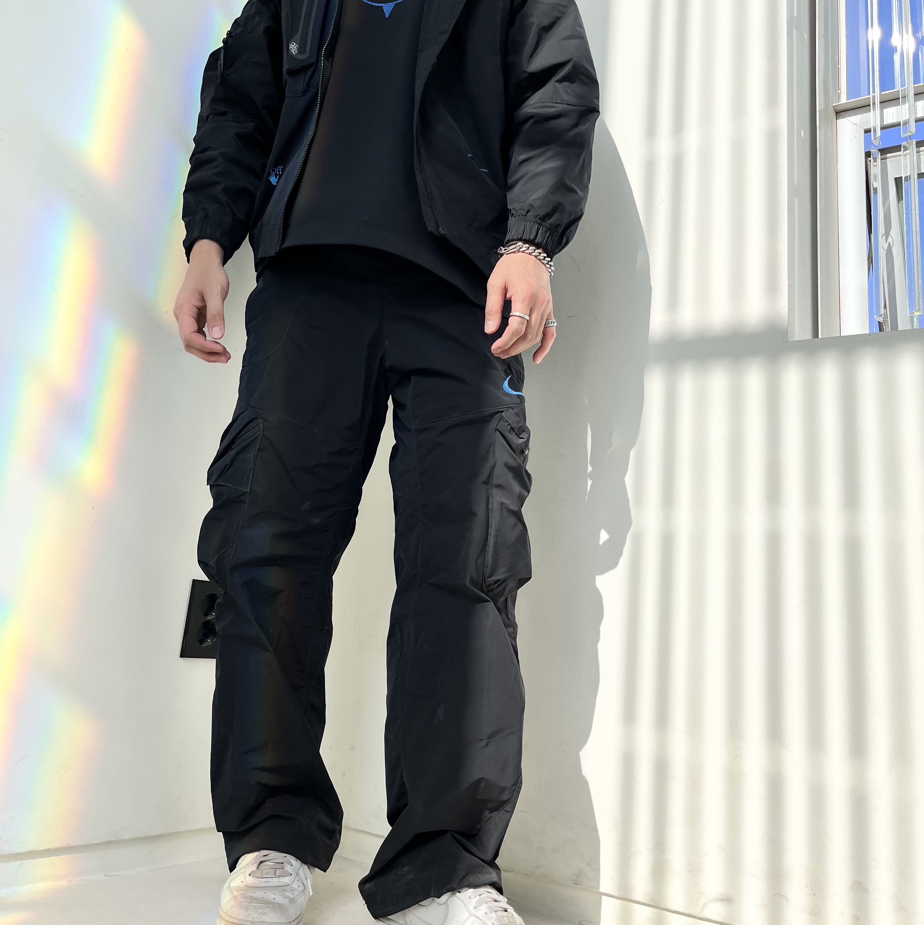Nike x Off-White NRG T-Shirt Black - US/EU, Nike x Off-White NRG Track Suit Black - Asia 착용 스타일 - 1