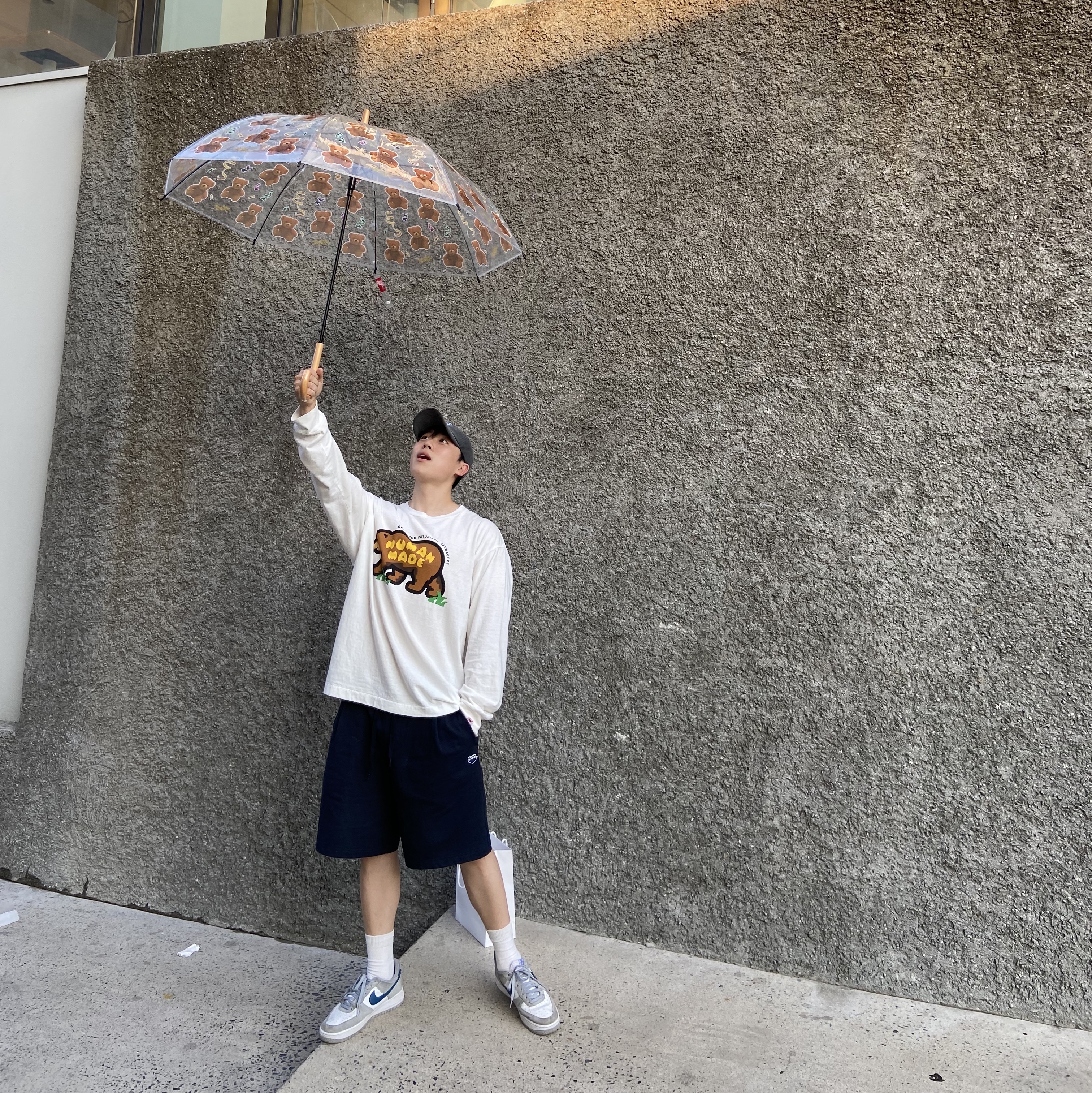 Human Made Graphic L/S T-Shirt #1 White 착용 스타일