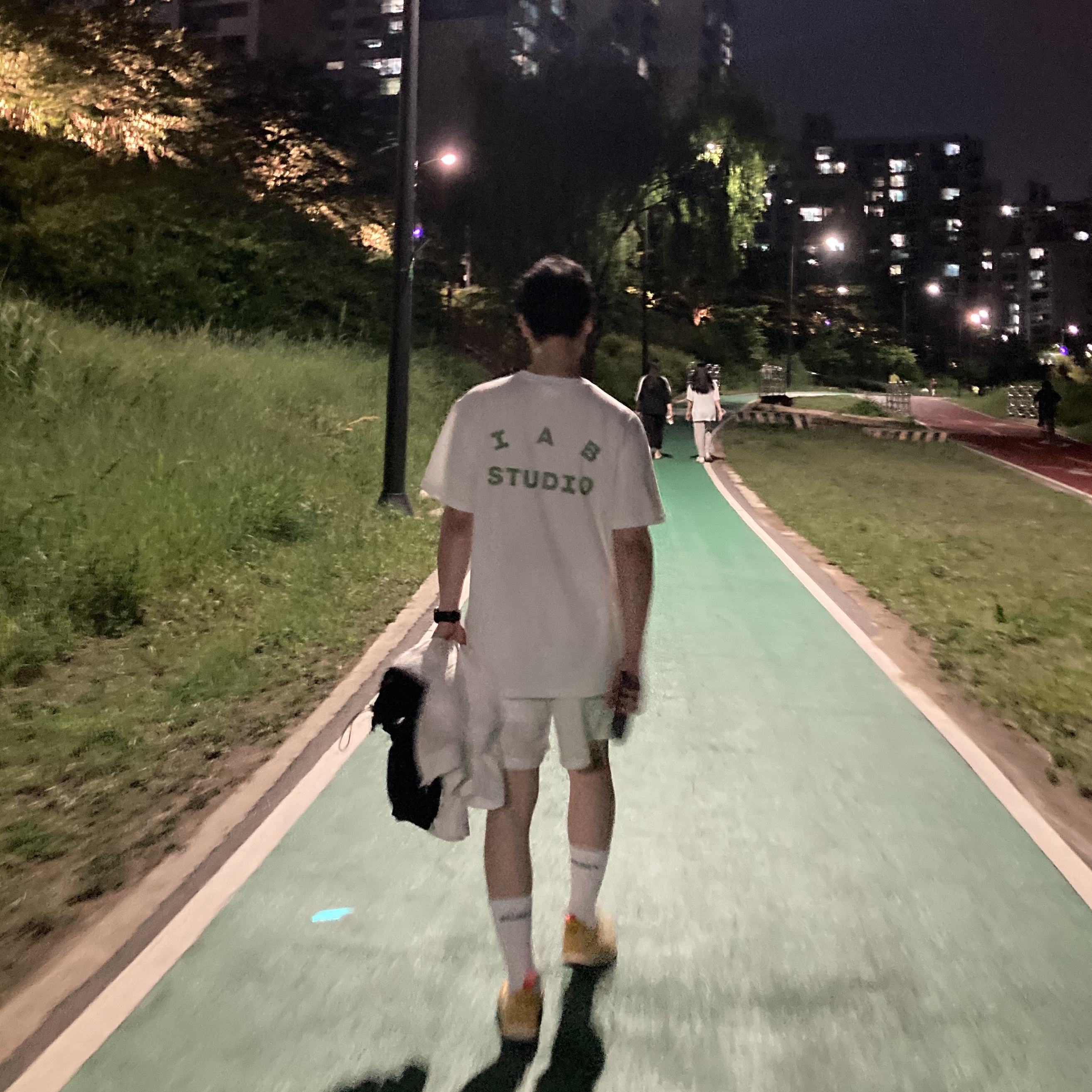 IAB Studio T-Shirt White Light Green, Nike x Tom Sachs General Purpose Shoe Archive 착용 스타일