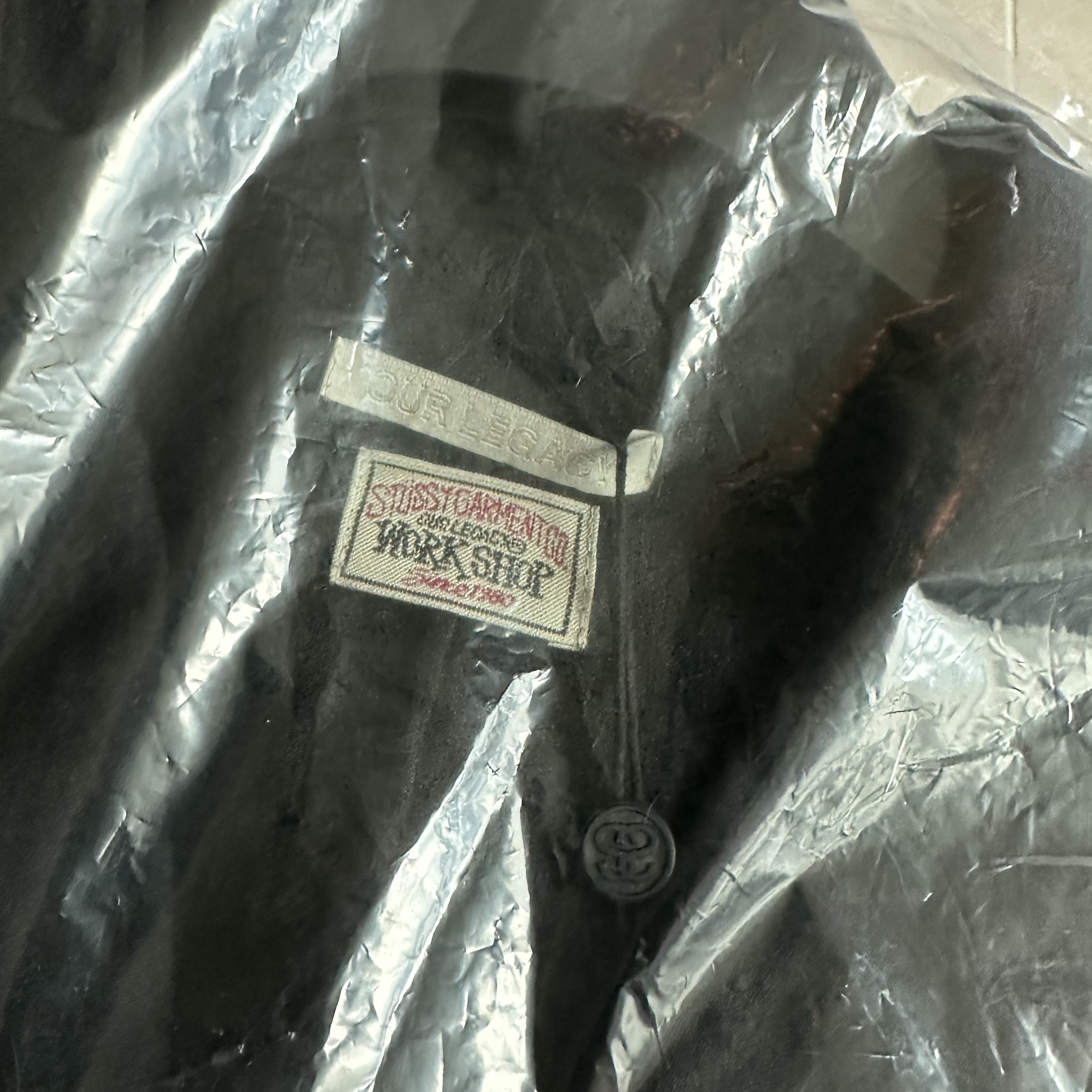 Stussy x Our Legacy Work Shop Unconstructed Blazer Overdyed Black Linen 착용 스타일