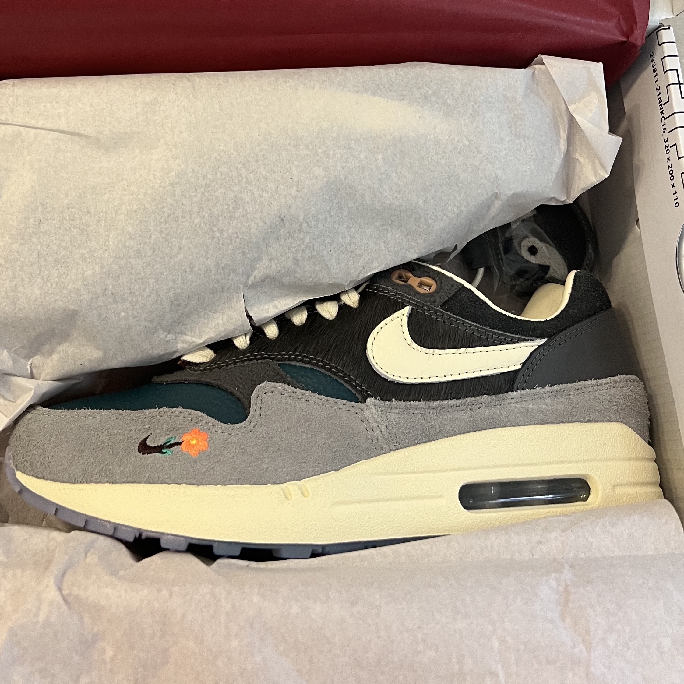 Nike x Kasina Air Max 1 SP Won-Ang Particle Grey 착용 스타일