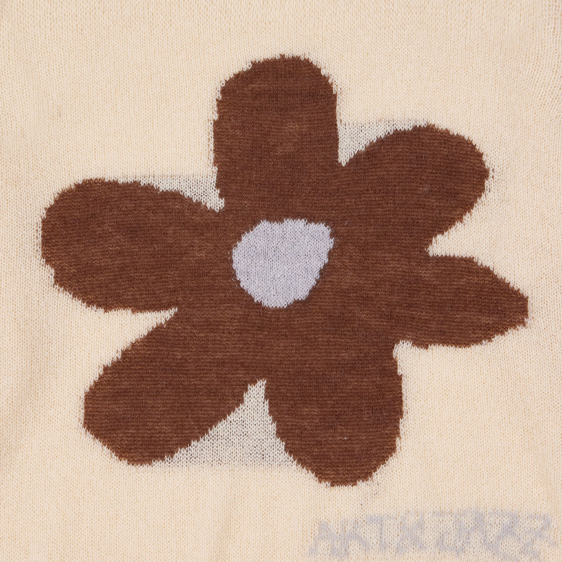 【THE MUSEUM VISITOR】 FLOWER JACQUARD SUMMER KNIT (BEIGE) 더뮤지엄비지터 플라워 자카드 썸머 니트 베이지 | The Museum