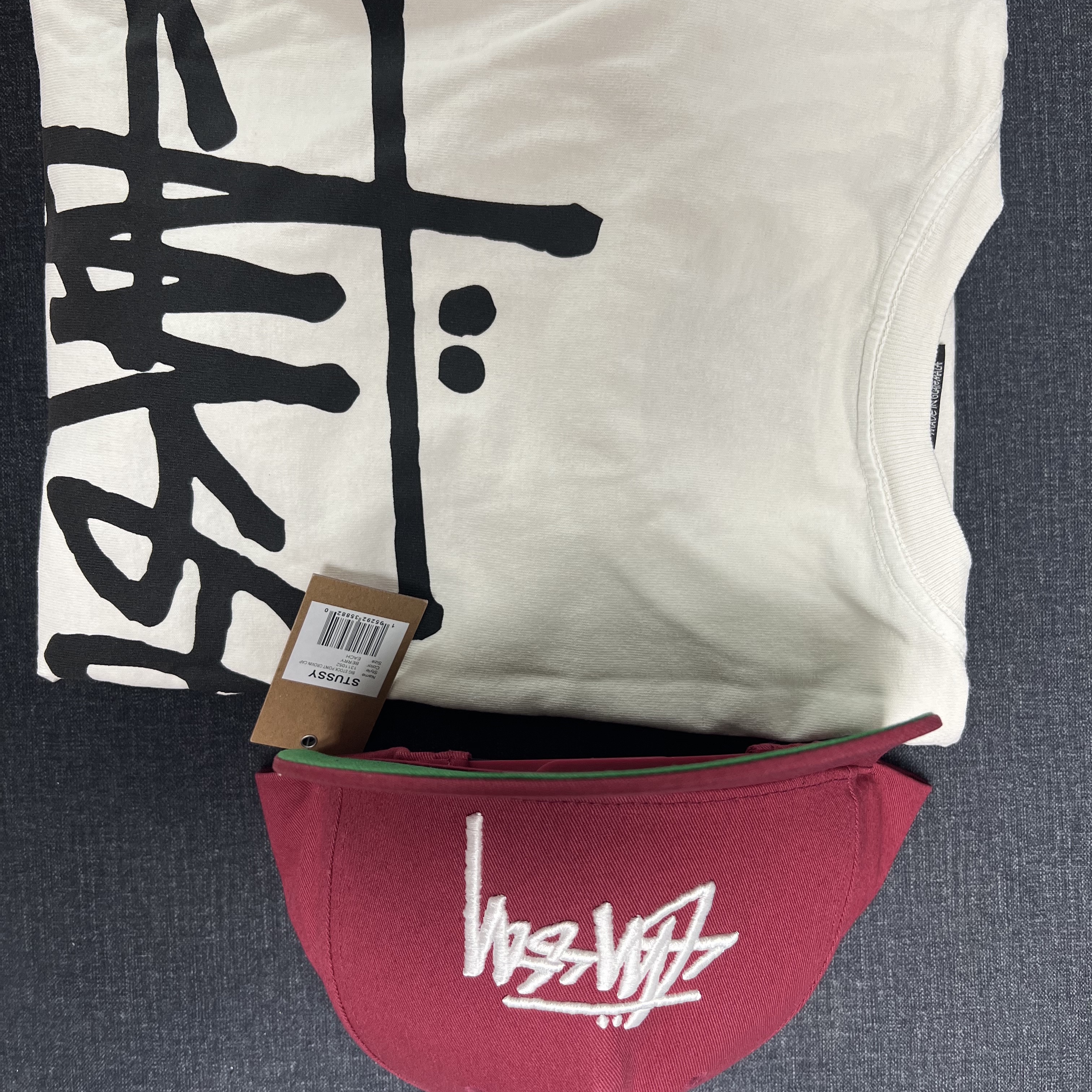 Stussy Basic Stussy Pigment Dyed T-Shirt Natural 2023 착용 스타일