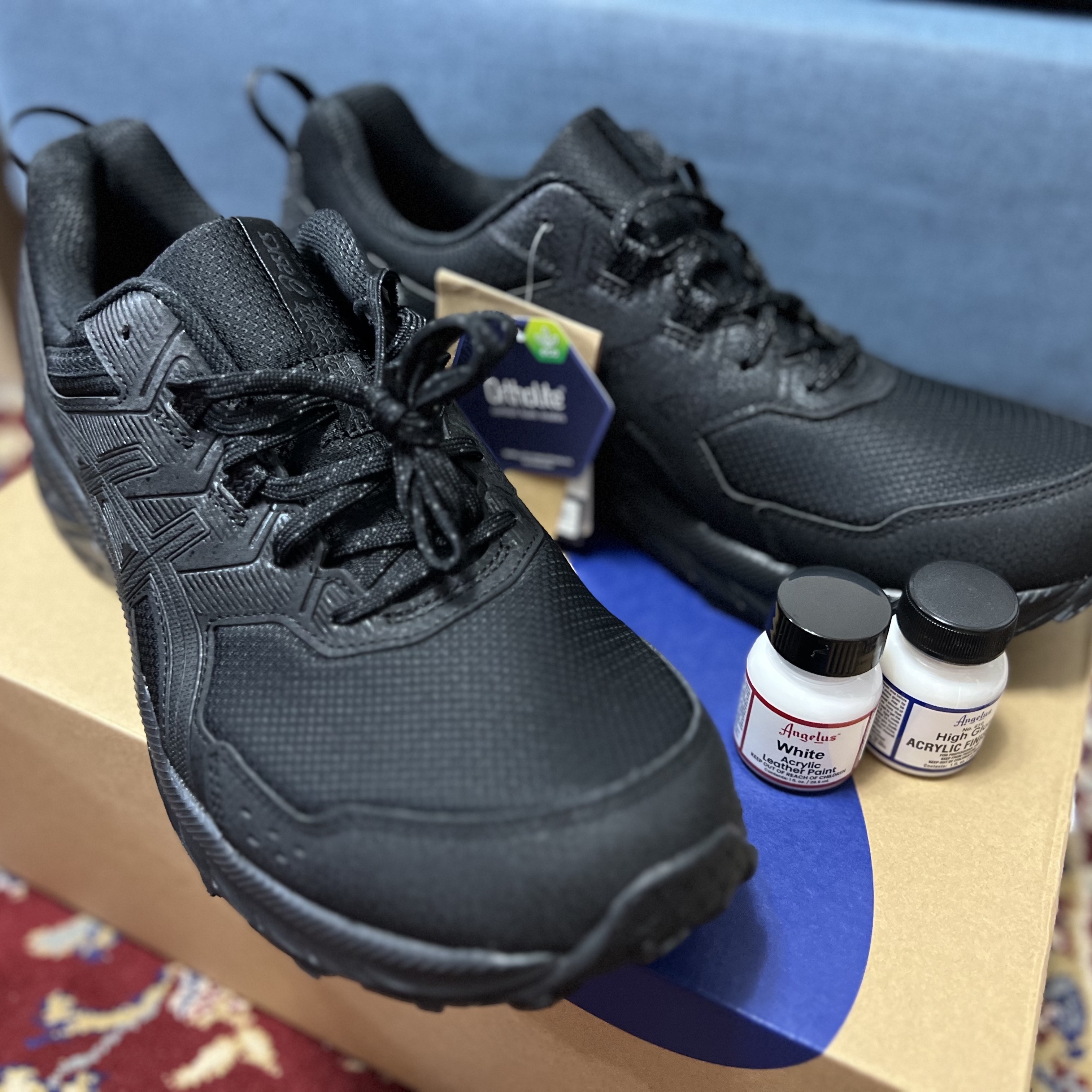 (W) Asics Gel-Venture 9 Black 착용 스타일