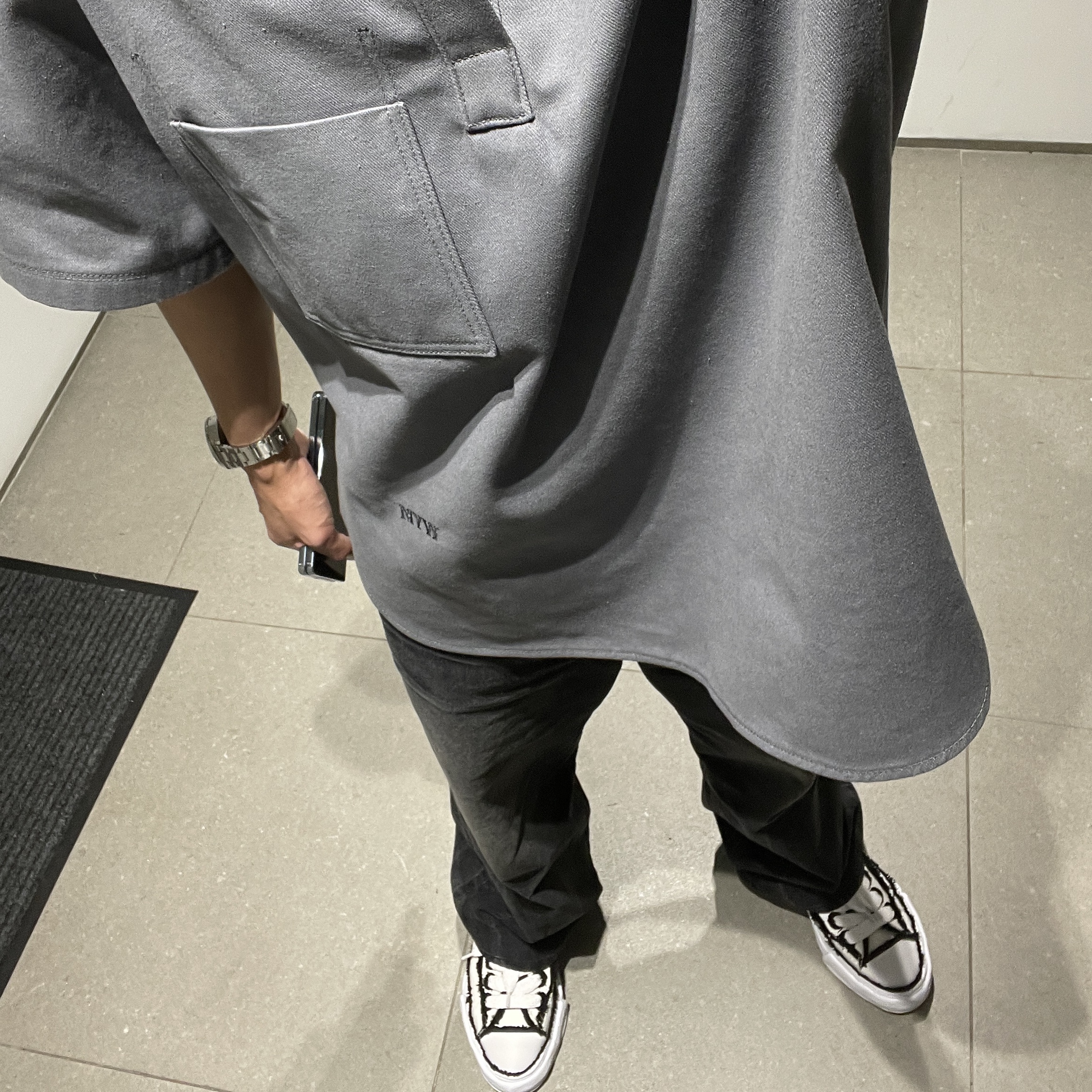 Maison Mihara Yasuhiro Peterson OG Sole OH Canvas Low-top Sneakers White 착용 스타일