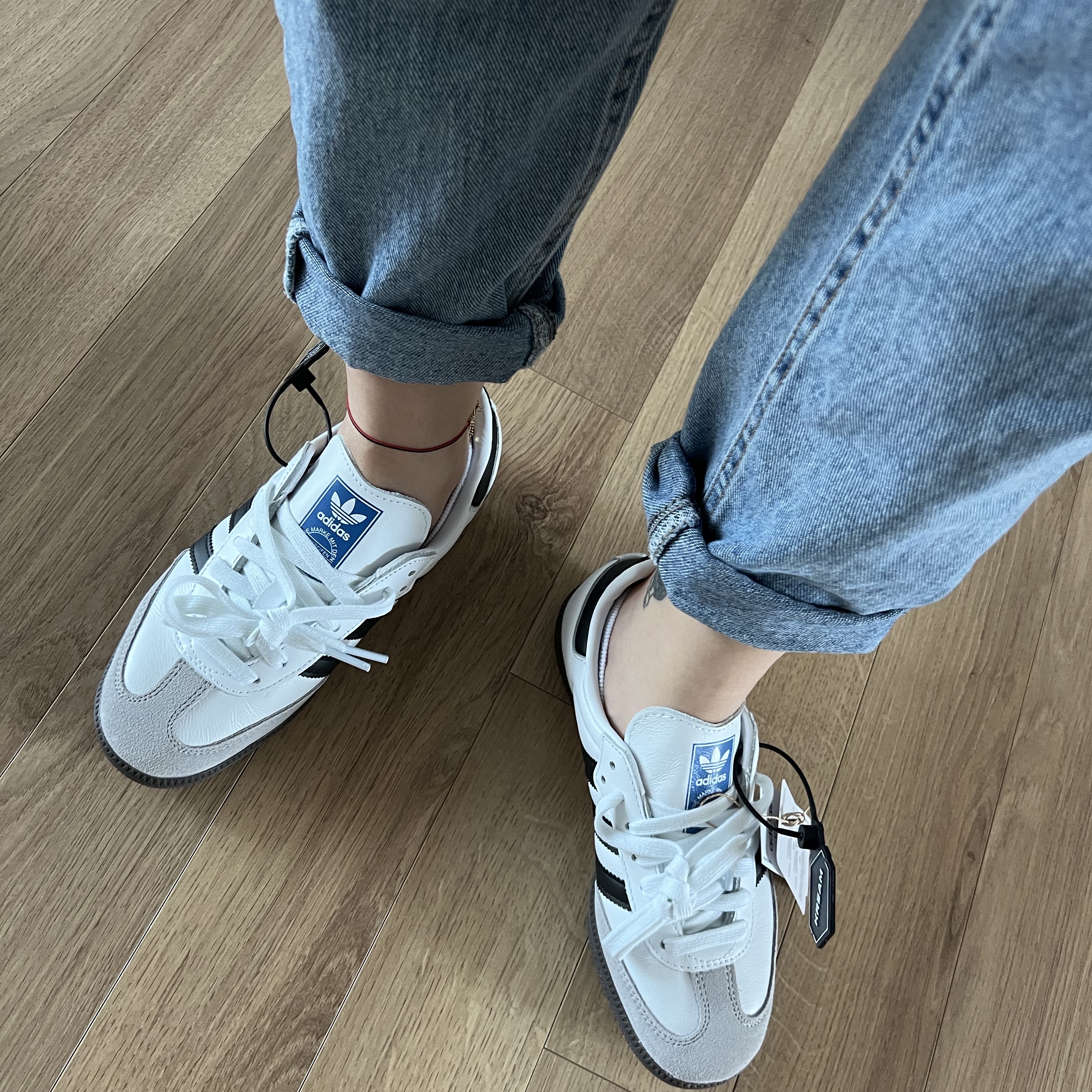 Adidas Samba OG Cloud White 착용 스타일