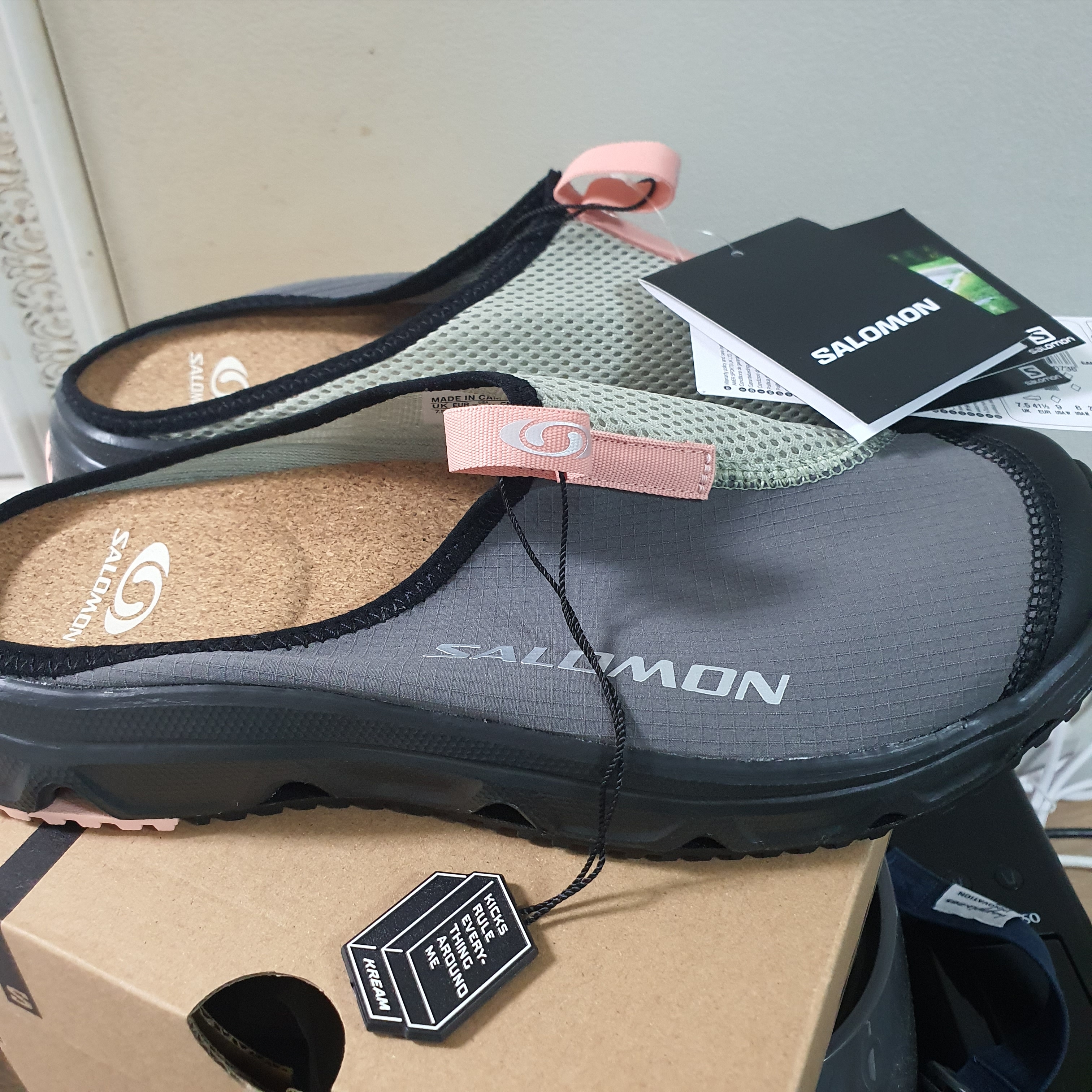 Salomon RX Slide 3.0 Pewter 착용 스타일