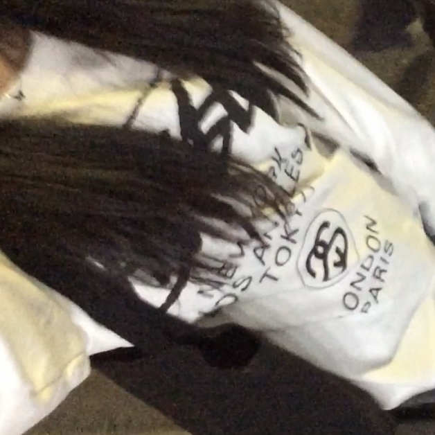 Stussy World Tour LS T-Shirt White 착용 스타일 - 1